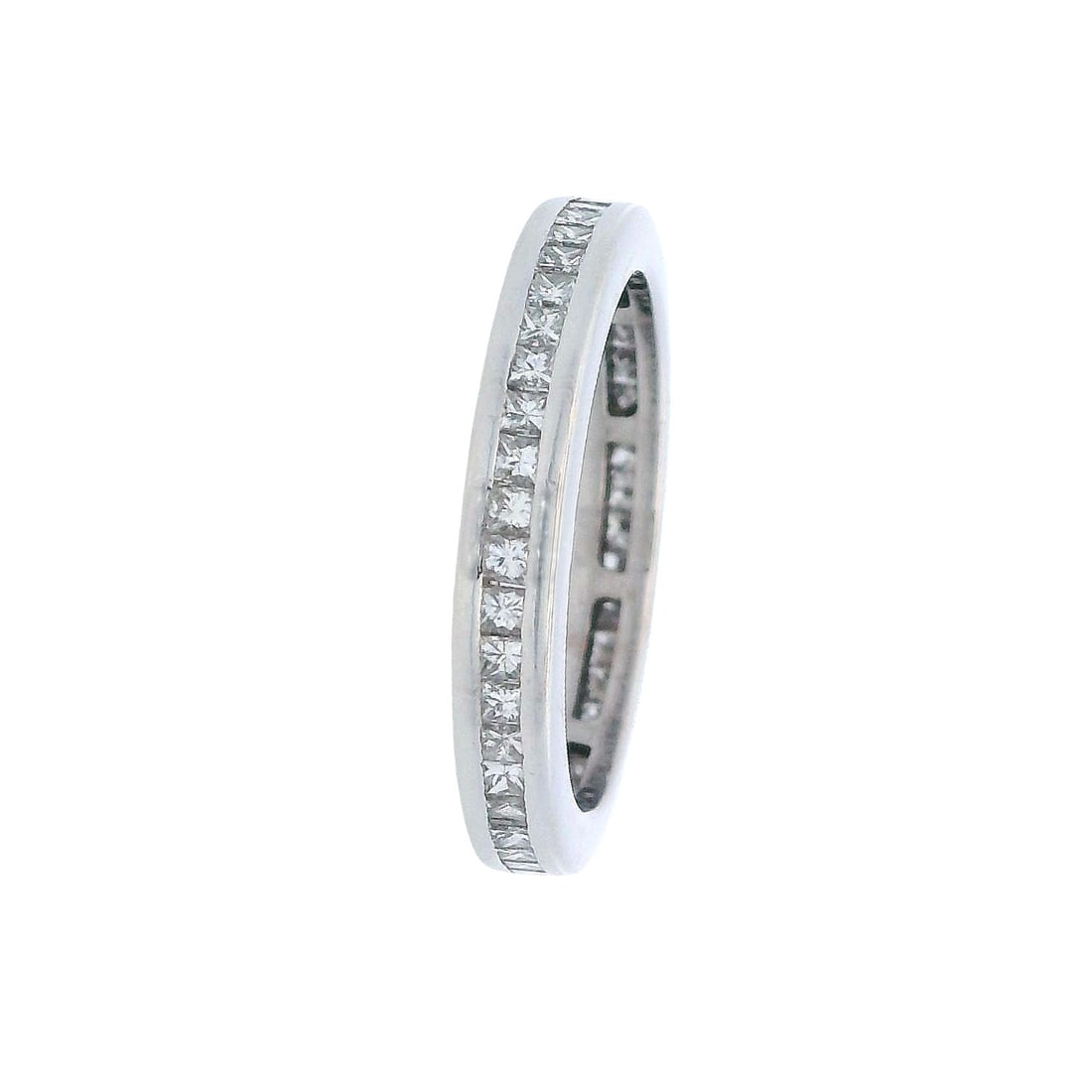 18K White Gold Eternity Band Ring with 0.90 CTW Diamonds (1 of 6)