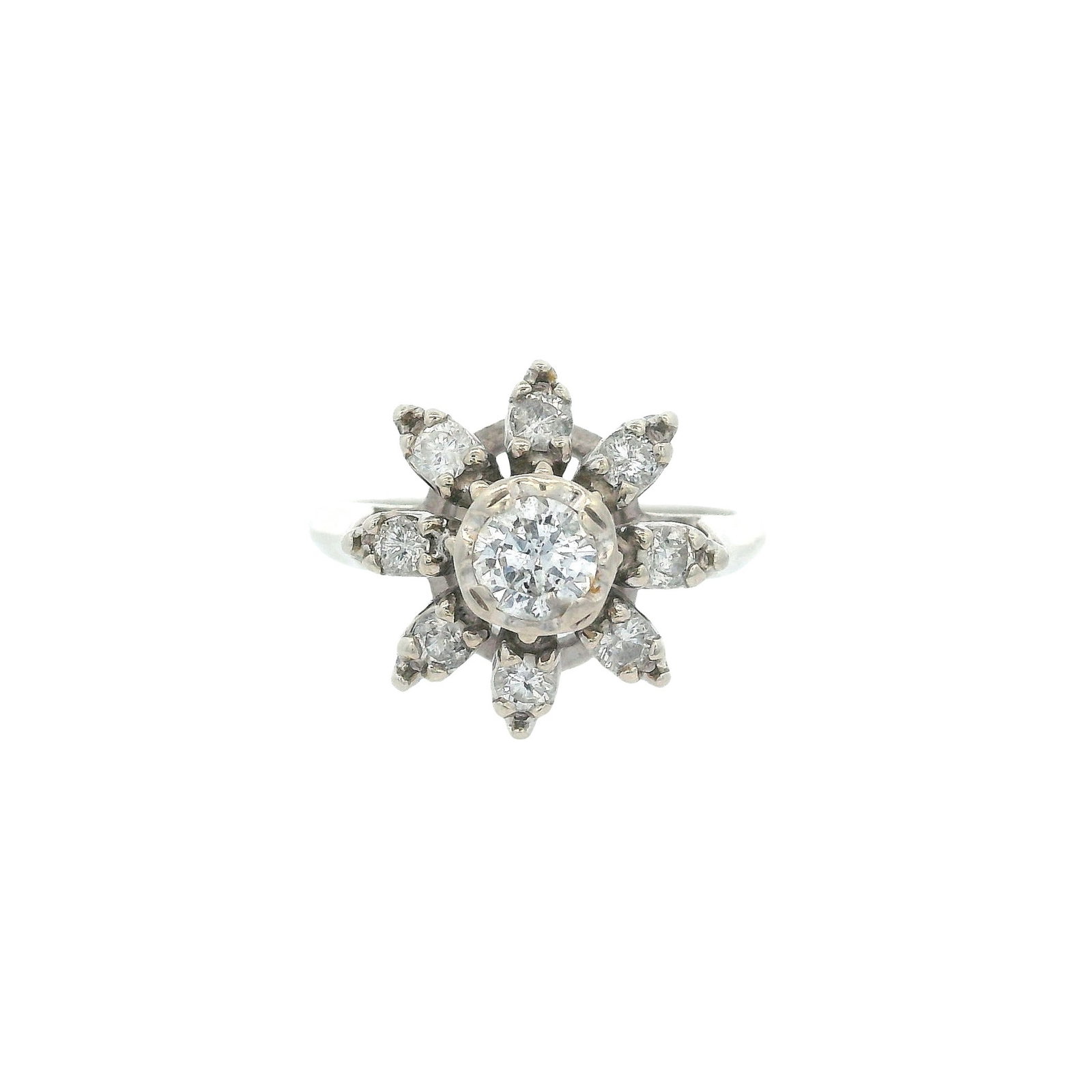 Vintage 14K White Gold Ring with 0.35 CTW in Diamonds (1 of 7)