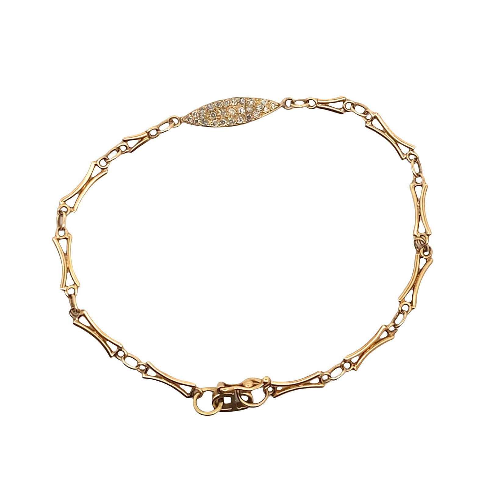 18K Yellow Gold Bracelet with 0.15 CTW in Diamonds (1 of 5)