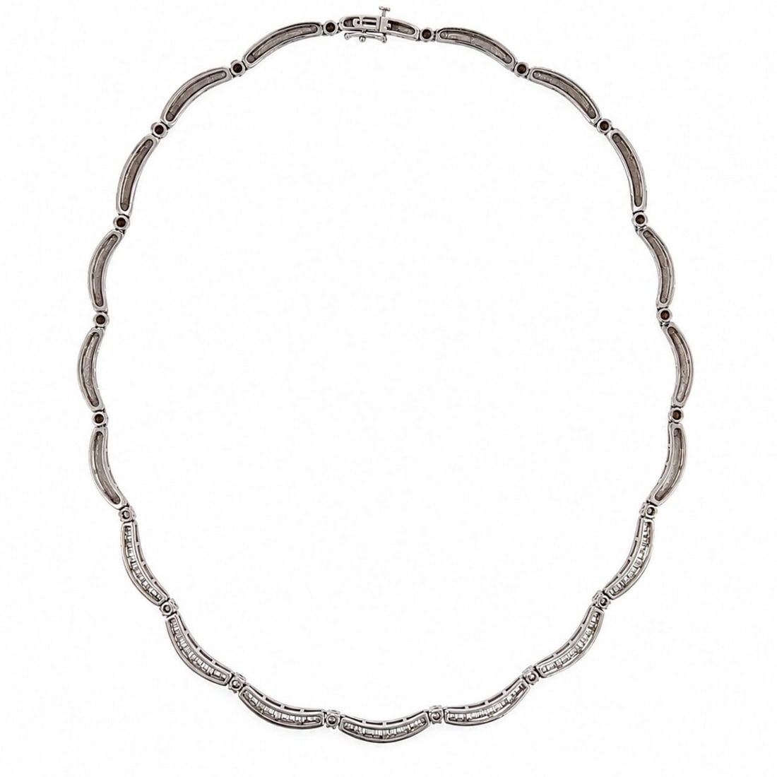18K White Gold Necklace with 6.00 CTW in Diamonds (1 of 4)