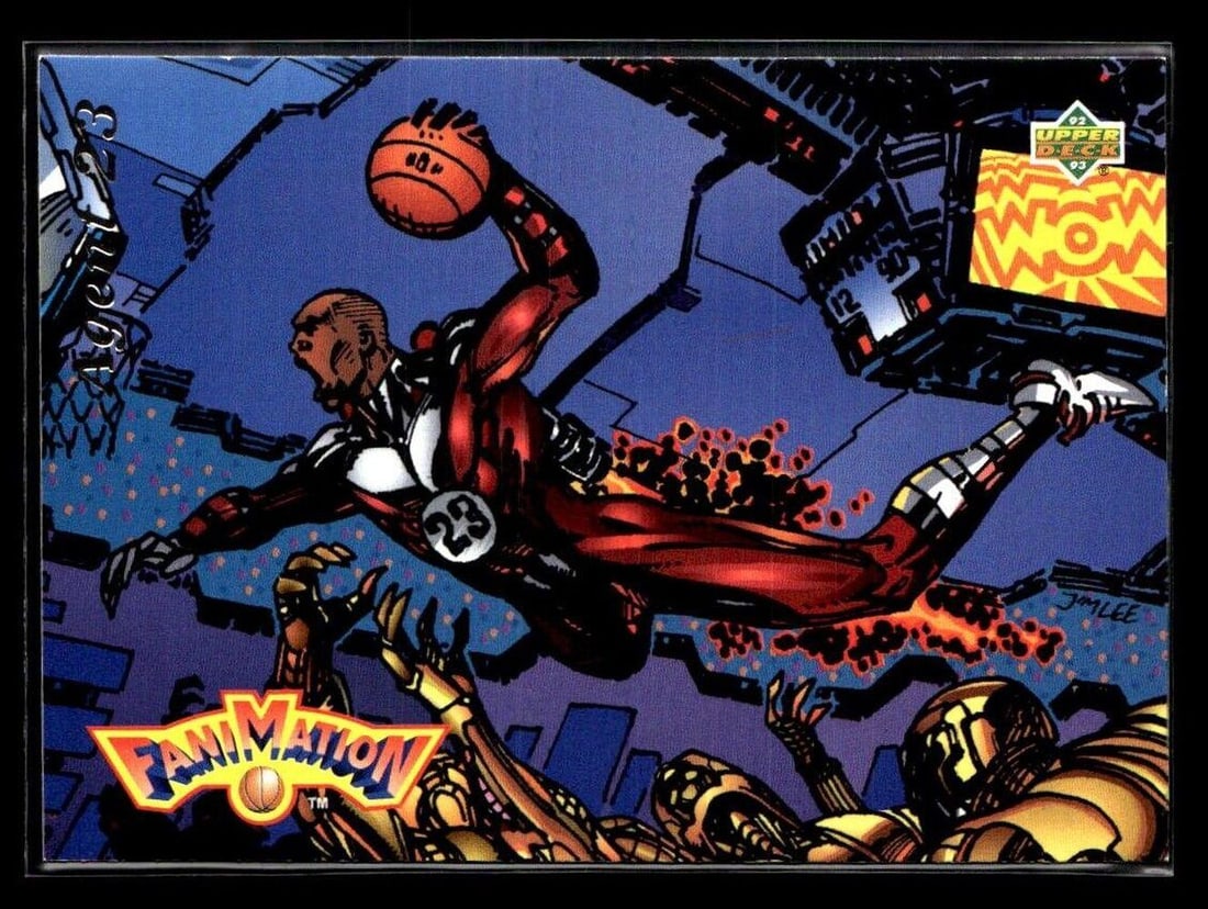 1992-93 Upper Deck Michael Jordan FaniMation Chicago Bulls Agent 23 #506 Basketball Card (1 of 2)