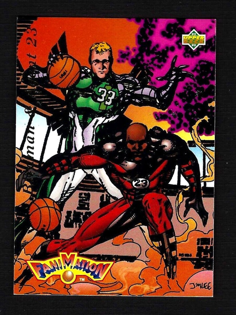 1992-93 Upper Deck Michael Jordan Larry Bird FaniMation BirdMan & Agent 23 #510 Basketball Card (1 of 1)