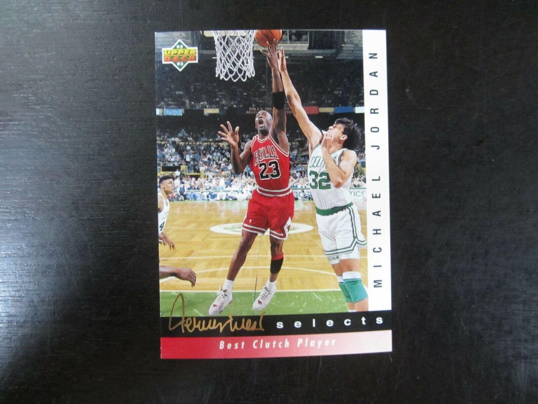 1992-93 Upper Deck Michael Jordan Jerry West Selects Chicago Bulls JW9 Basketball Card (1 of 2)