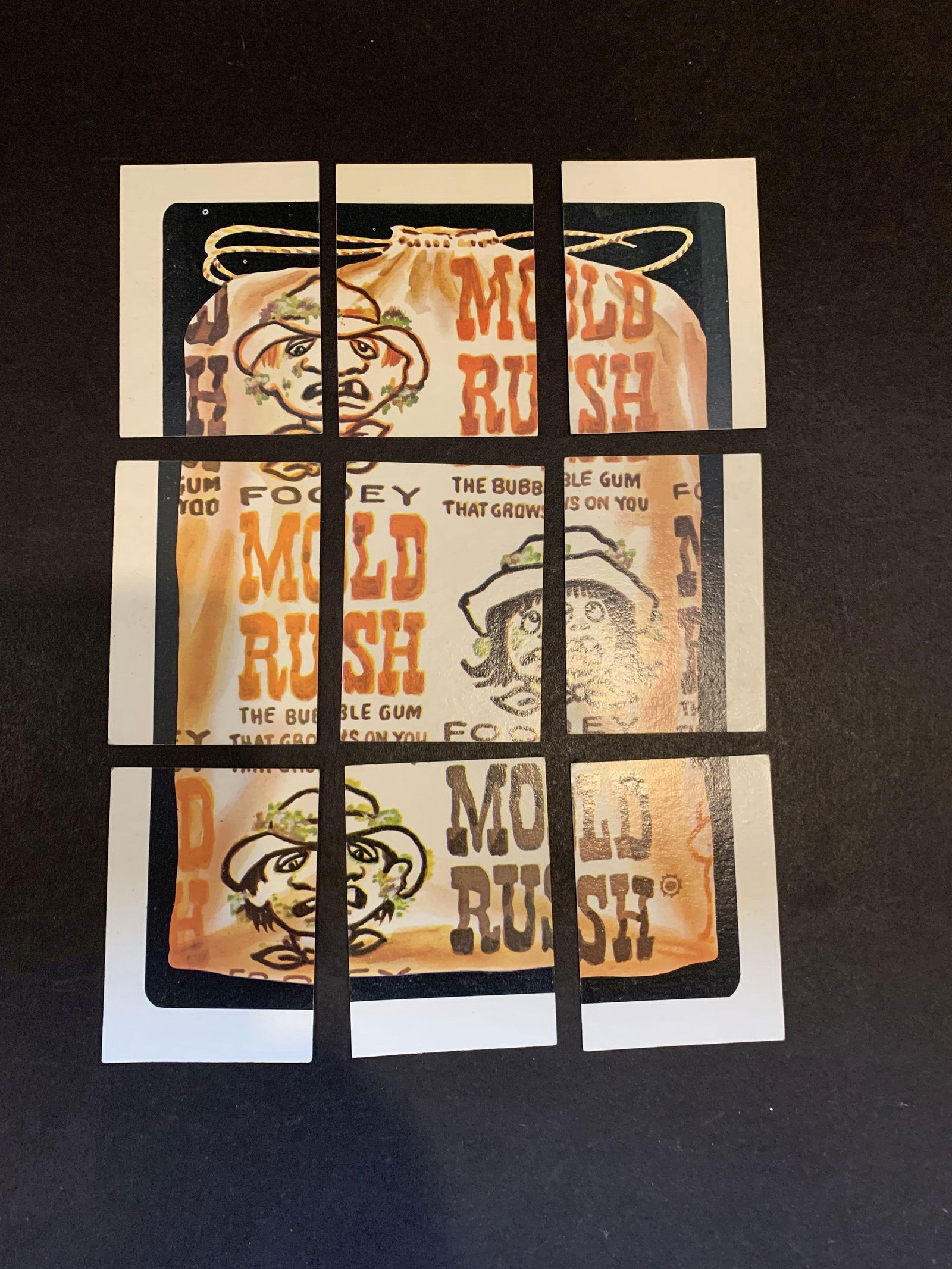 1974 Topps Wacky Packages 6th Series 6 Complete 9 Card Checklist Puzzle Set (1 of 1)