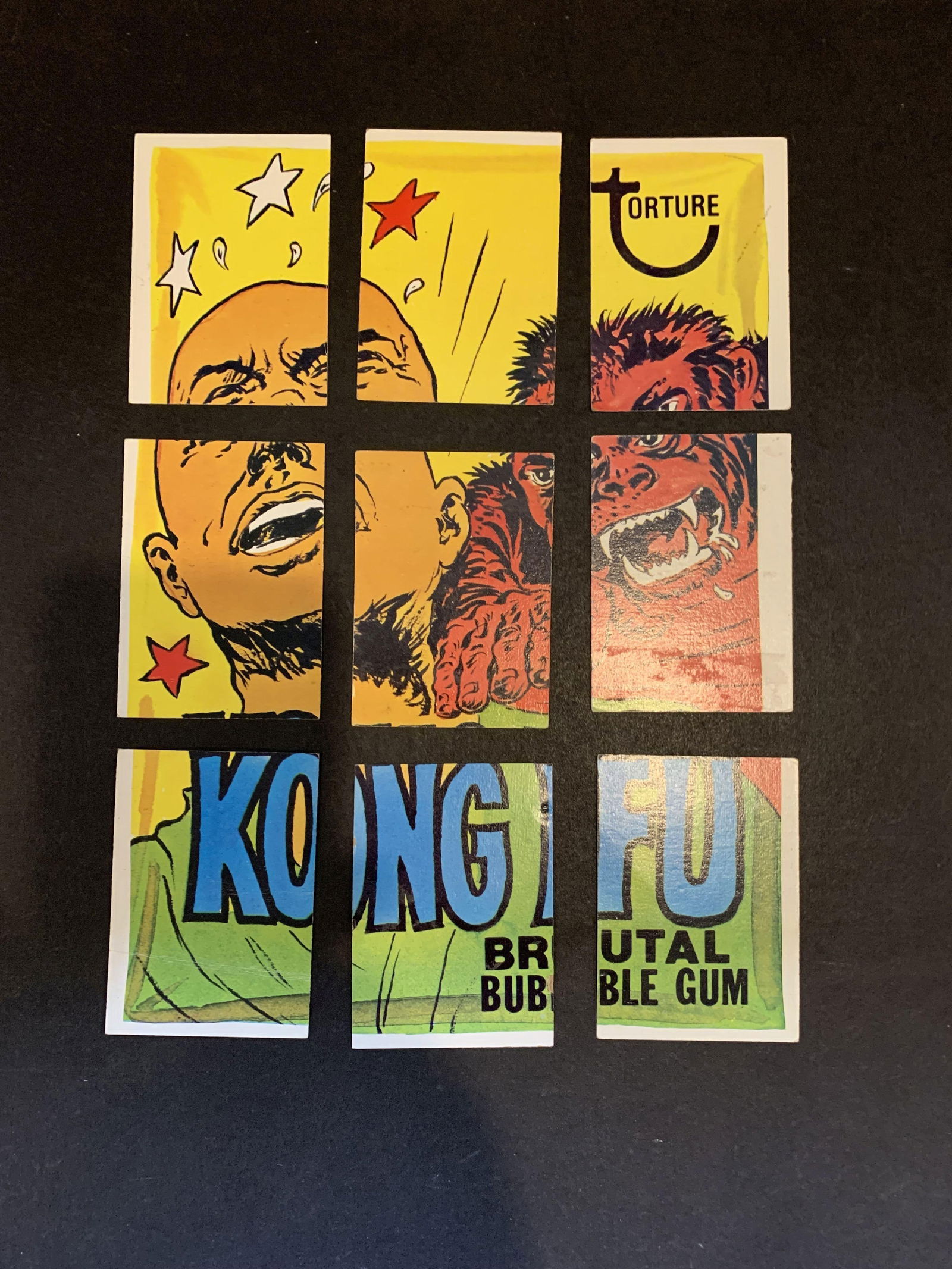 1974 Topps Wacky Packages 8th Series 8 Complete 9 Card Checklist Puzzle Set (1 of 2)