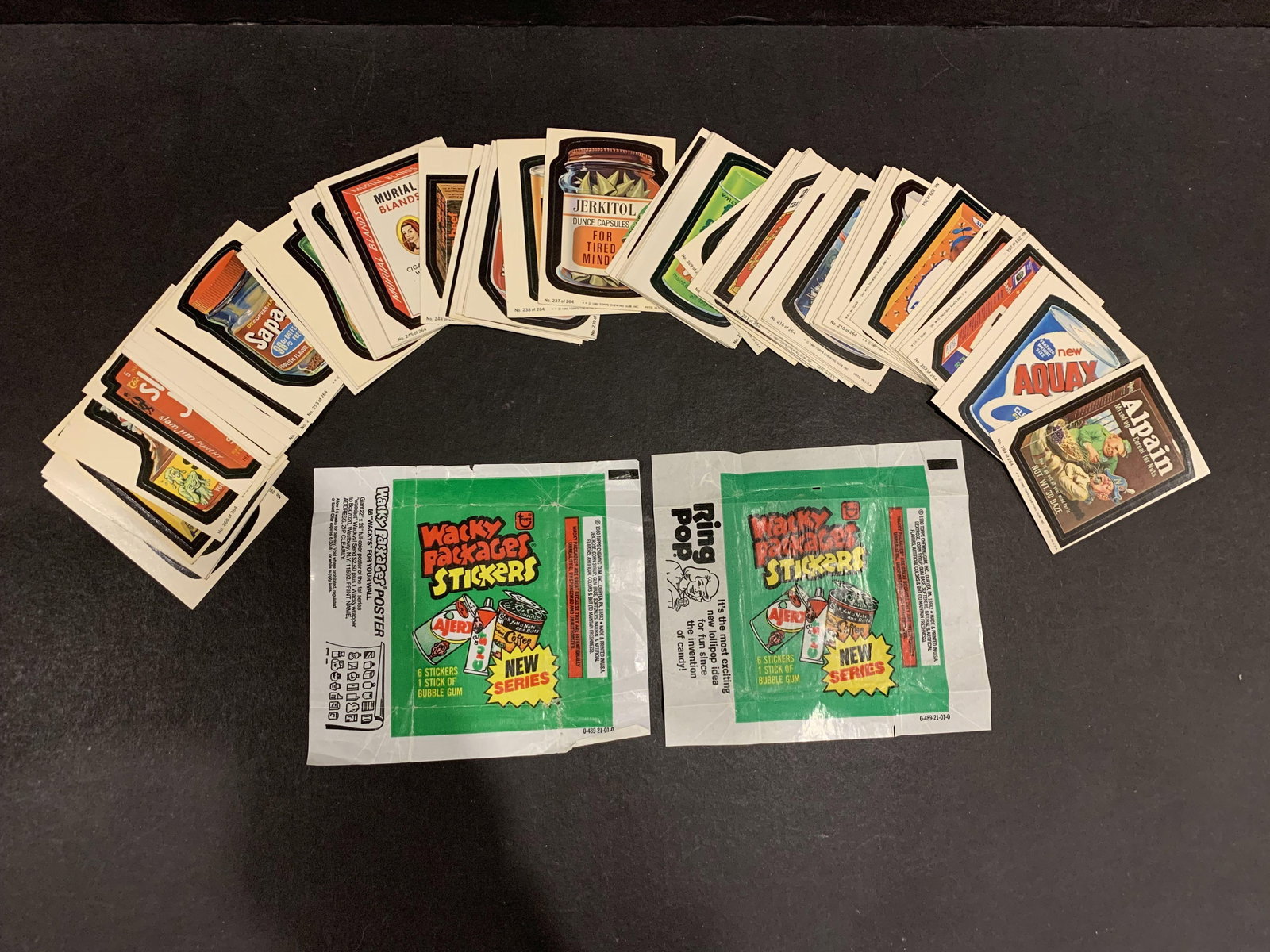 1980 Topps Wacky Packages Complete 4th Series 4 66 Sticker Card Set + Wrapper (1 of 1)
