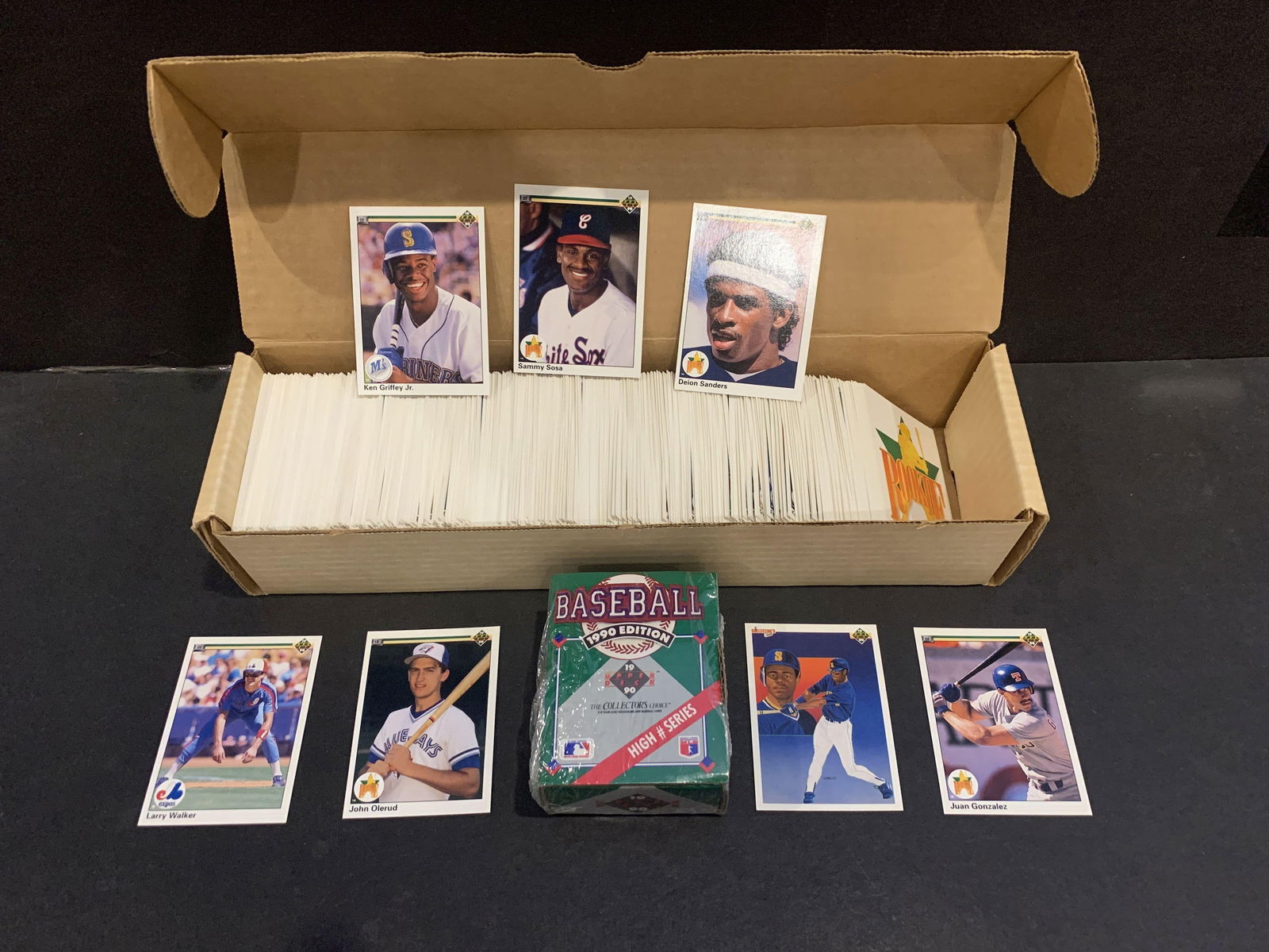 1990 Upper Deck Baseball Complete 800 Deion Sosa Walker RC Trading Card Set (1 of 1)