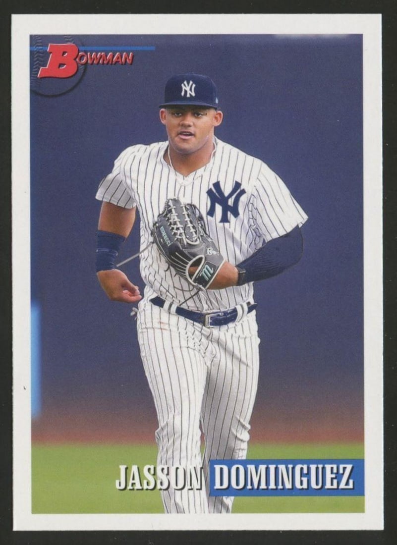 2021 Bowman Heritage Prospects Jasson Dominguez Rookie Base NY Yankees #211: You are bidding on a 2021 Bowman Heritage Prospects Jasson Dominguez Rookie Base NY Yankees #211 in Mint Condition. Please let us know if you have any questions before bidding.,