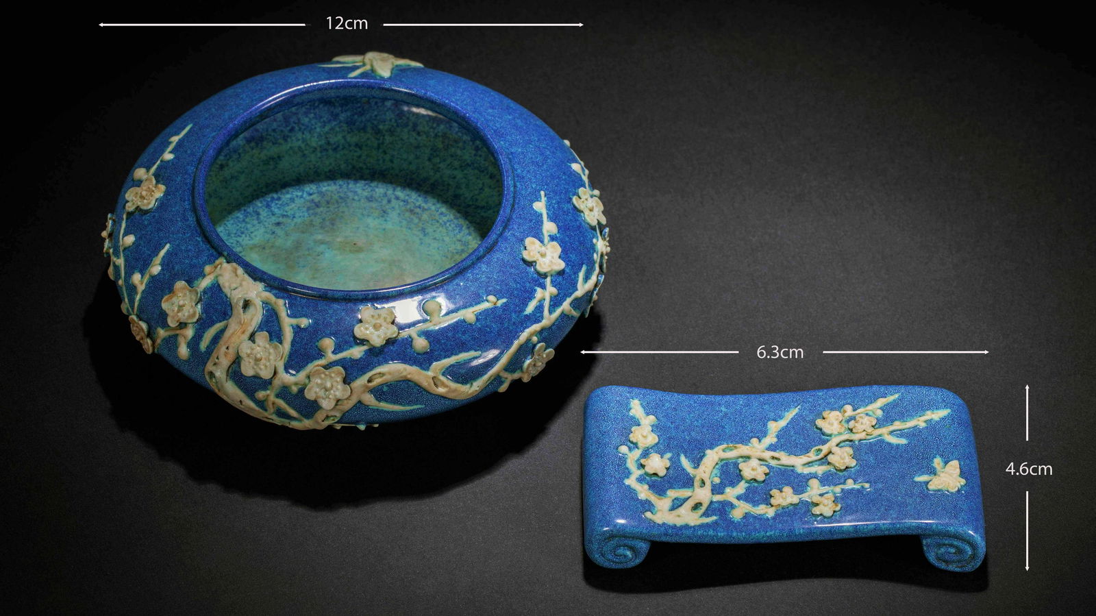 Qing Dynasty of China Lu Jun glaze brush wash: Qing Dynasty of ChinaLu Jun glaze brush wash