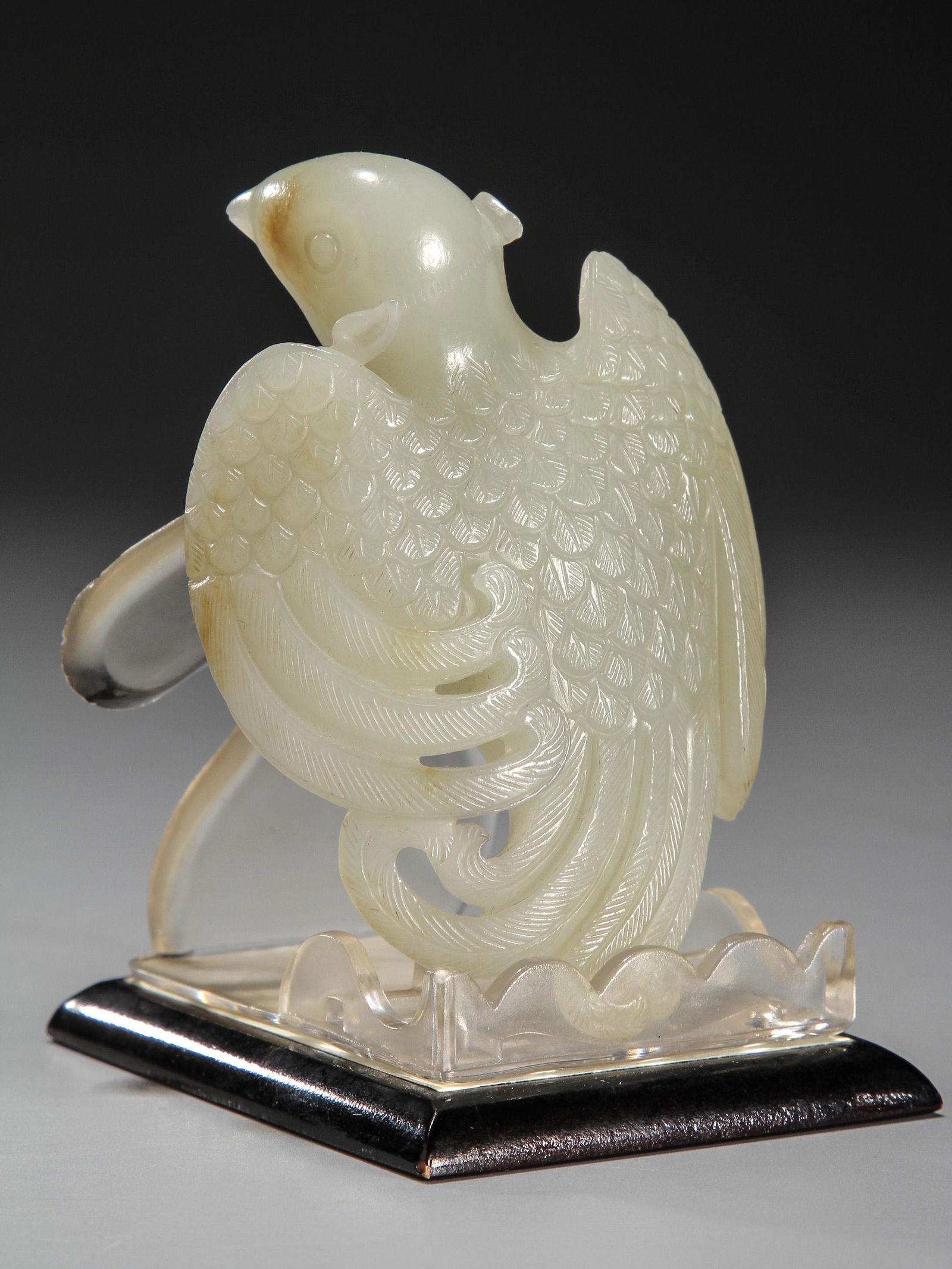 Hetian jade bird in Ming Dynasty (1 of 3)