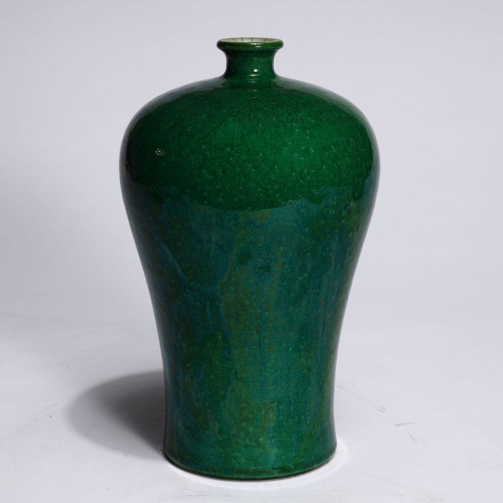 Ancient green glazed plum vase (1 of 8)