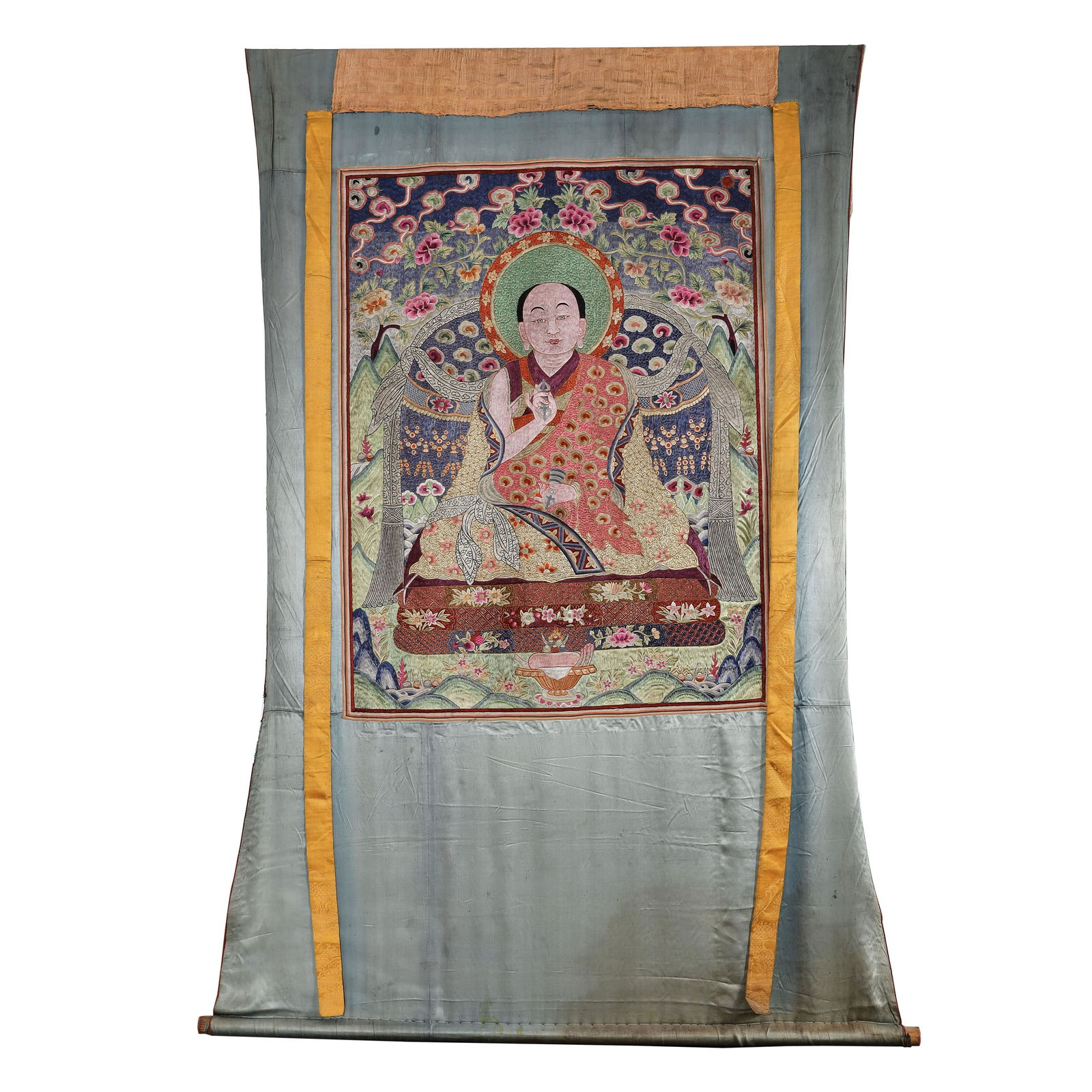 A group of ancient alloy bronze Buddha statues (1 of 6)