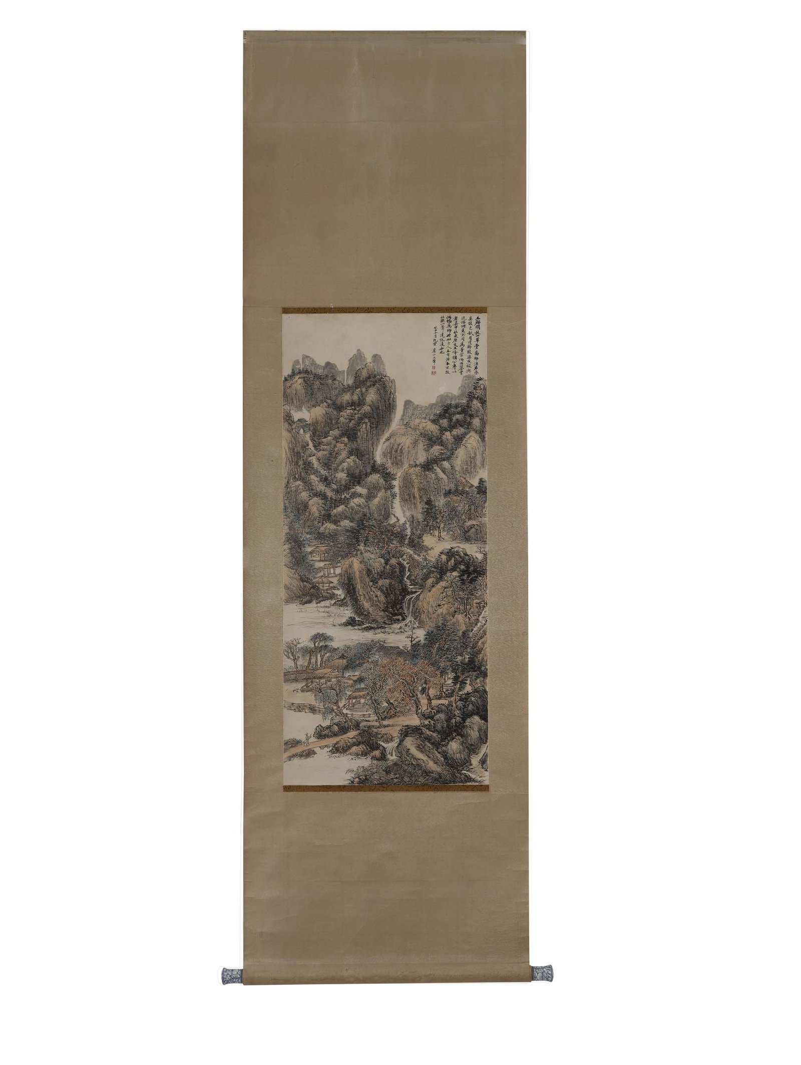 Wang Hui Shan shui: Length:111cm Width:48cm