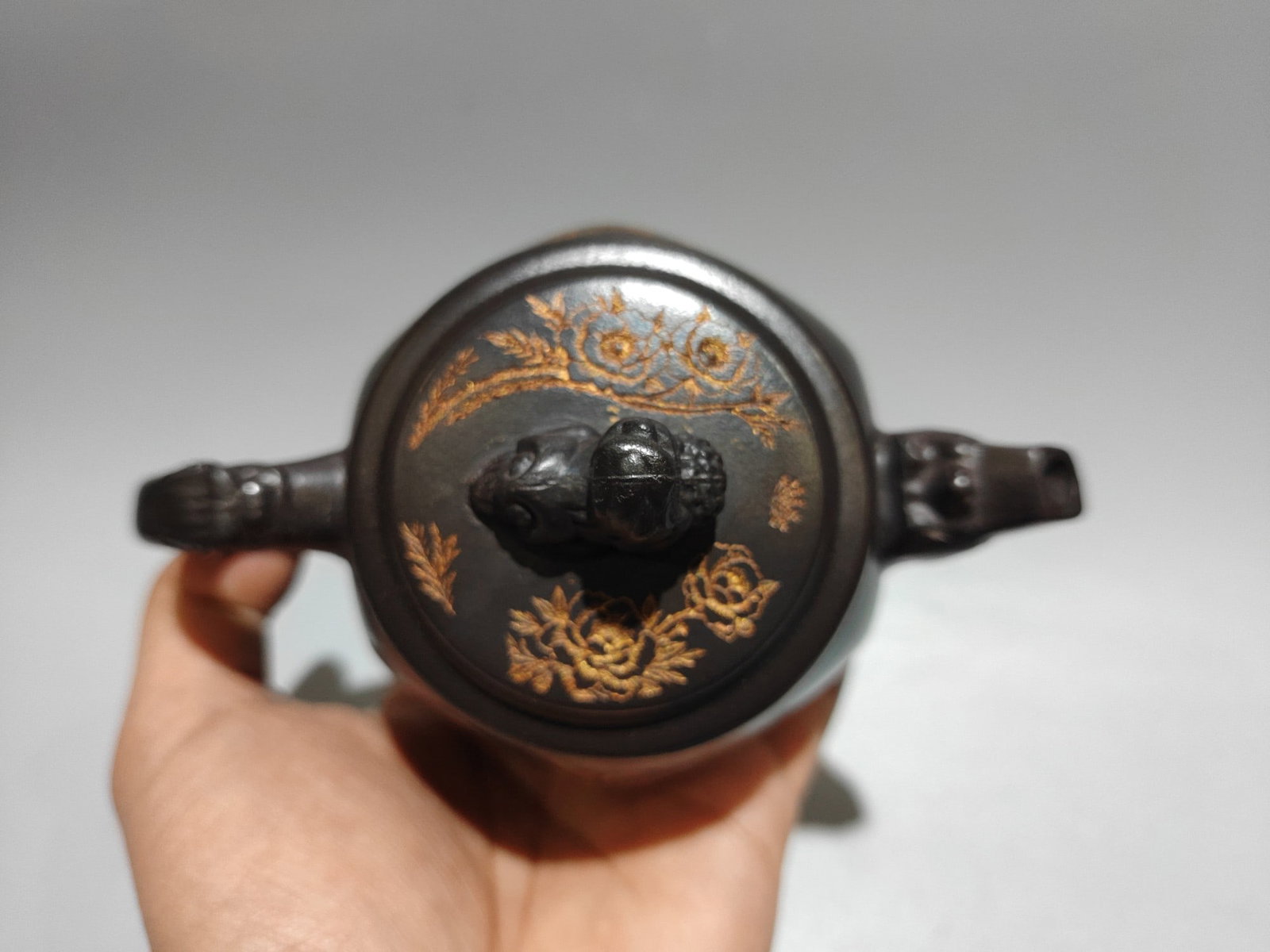 Gilded Hexagonal Teapot Set - 5