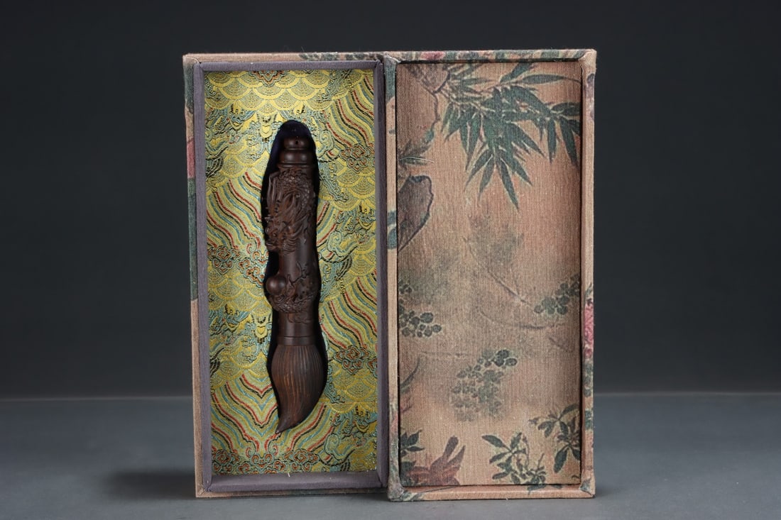 Agarwood writing brush from the imperial collection (1 of 9)