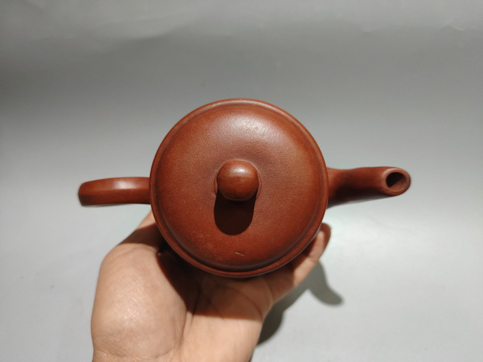 Inscribed hexagonal teapot - 6