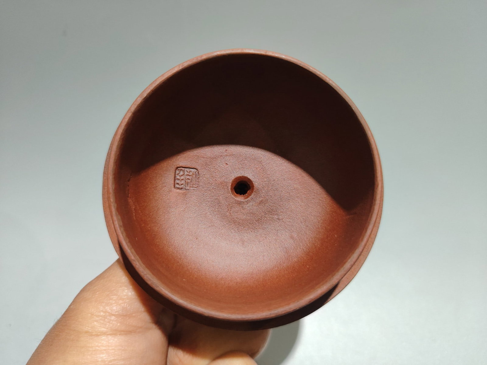 Inscribed hexagonal teapot - 7