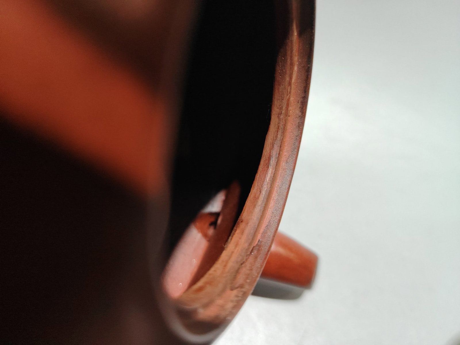 Engraved flat pot - 8