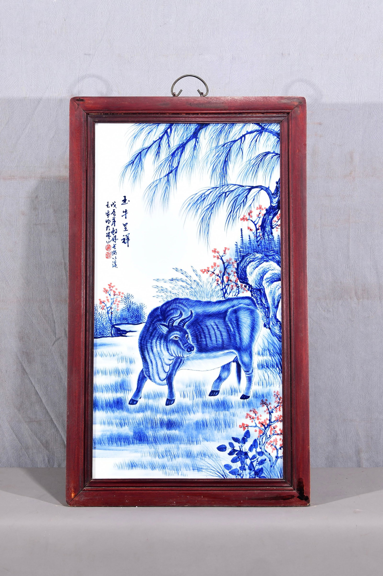 Appreciation of the works of Wang Bu, the "King of Blue and White Porcelain"! A vertical hanging (1 of 9)