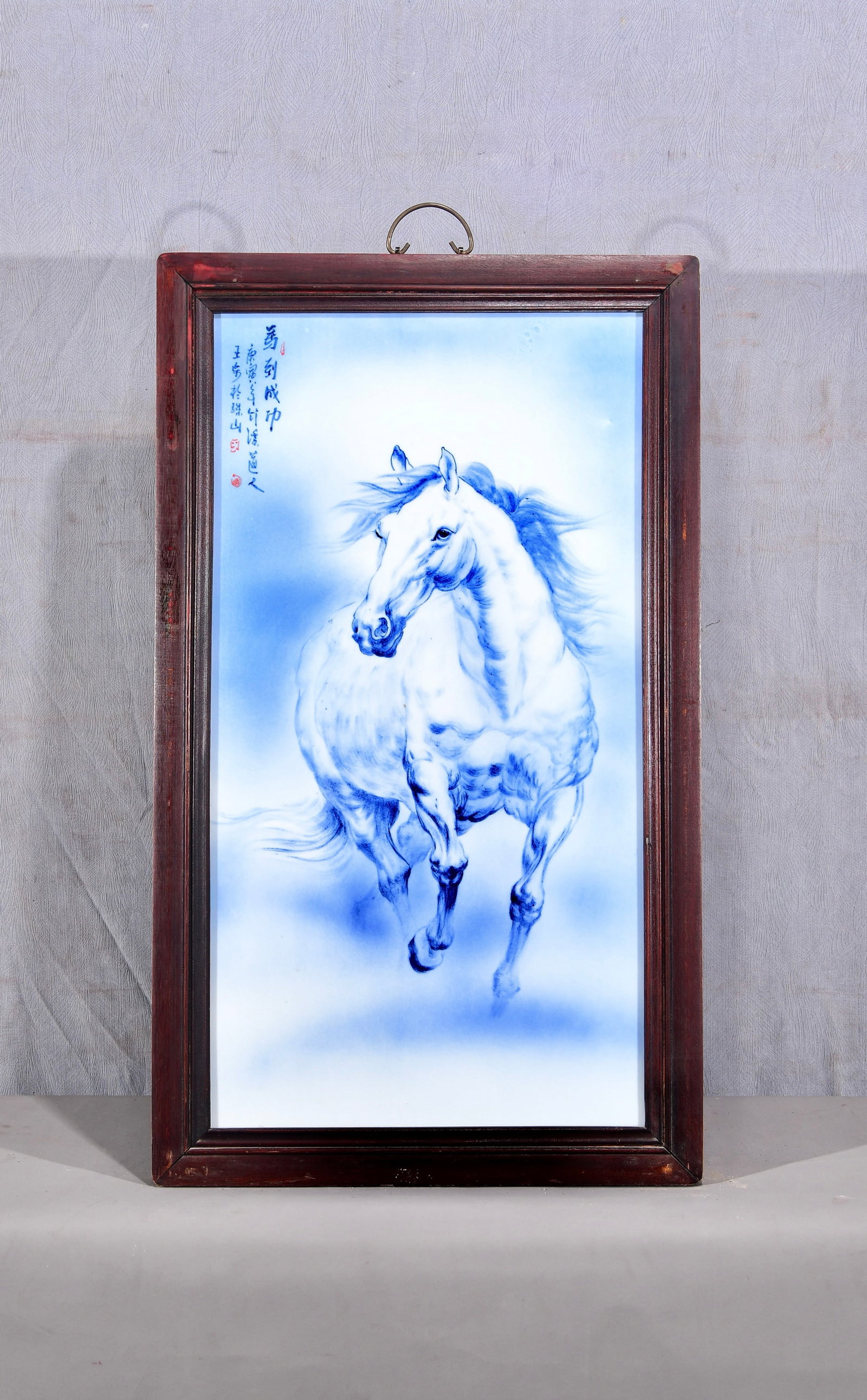 Appreciation of the works of Wang Bu, the "King of Blue and White Porcelain"! A vertical hanging (1 of 9)