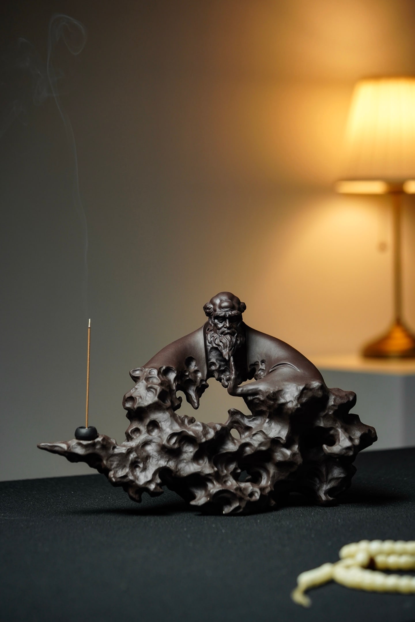 Exclusive X Taihu Stone X Bodhidharma X Handmade: Exclusive X Taihu Stone X Bodhidharma X Handmade Old-Fashioned Purple Clay (Length 33cm, Height 21cm, Width 14cm) Exclusive Design, Master-Level Work: Muscular texture, rhythm, and expression captured