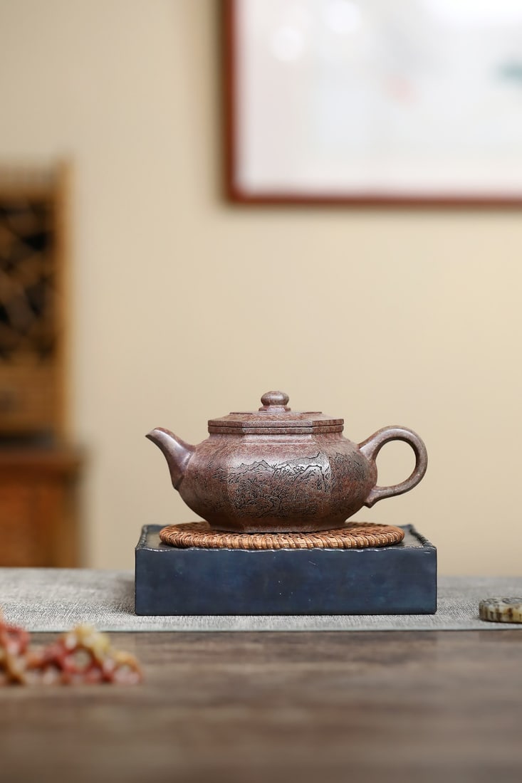 Highly recommended!! "Da Bin's Six Formulas": Highly Recommended!! "Da Bin Hexagonal Teapot" by Xu Xiaokui, born in 1935, a direct descendant of Xu Youquan of the Ming Dynasty, brother-in-law of the teapot master Gu Jingzhou, nephew of Wu Yungen,