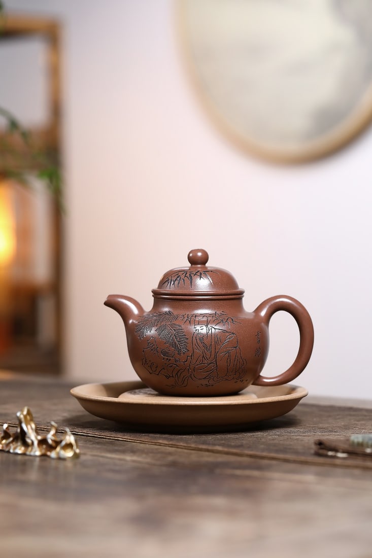 Highly recommended!! "Shouzhen Duoqiu": Highly Recommended!! "Shouzhen Duoqiu" (Longevity Treasures with Lofty Smile) by Xu Xiaokui, born in 1935, a 92-year-old veteran of Zisha pottery with 77 years of experience! Made of original Jingzhou