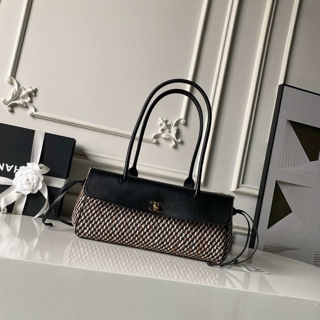 CHANEL baguette shoulder bag: The CHANEL baguette shoulder bag, launched by Matthieu Blazy after he took over as CEO, is a popular style and one of the most frequently sold-out bags in recent years. Made of durable and wear-resist