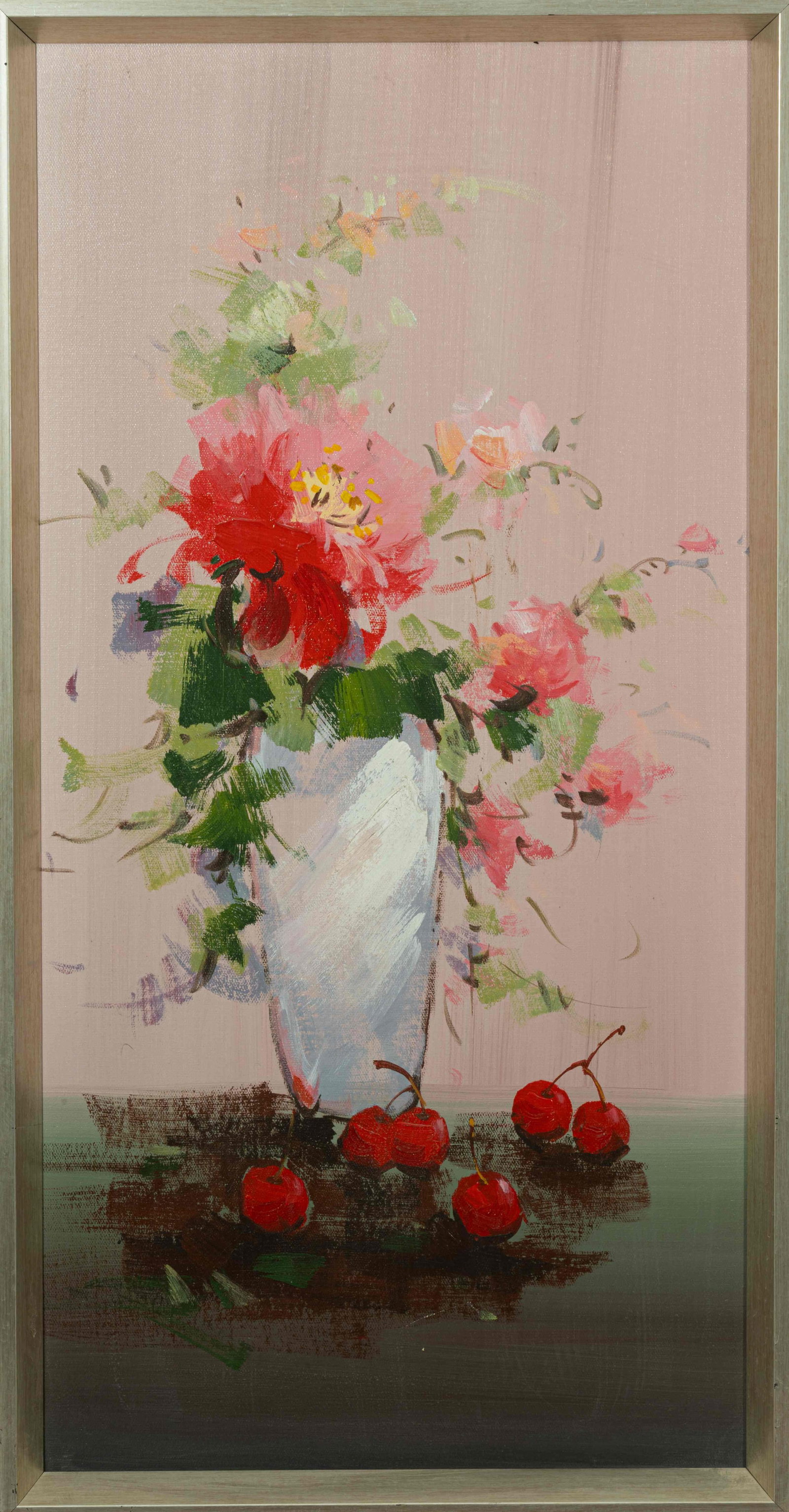 Still life: Oil on canvas:40 x 80 cm Framed:44 x 84 cm