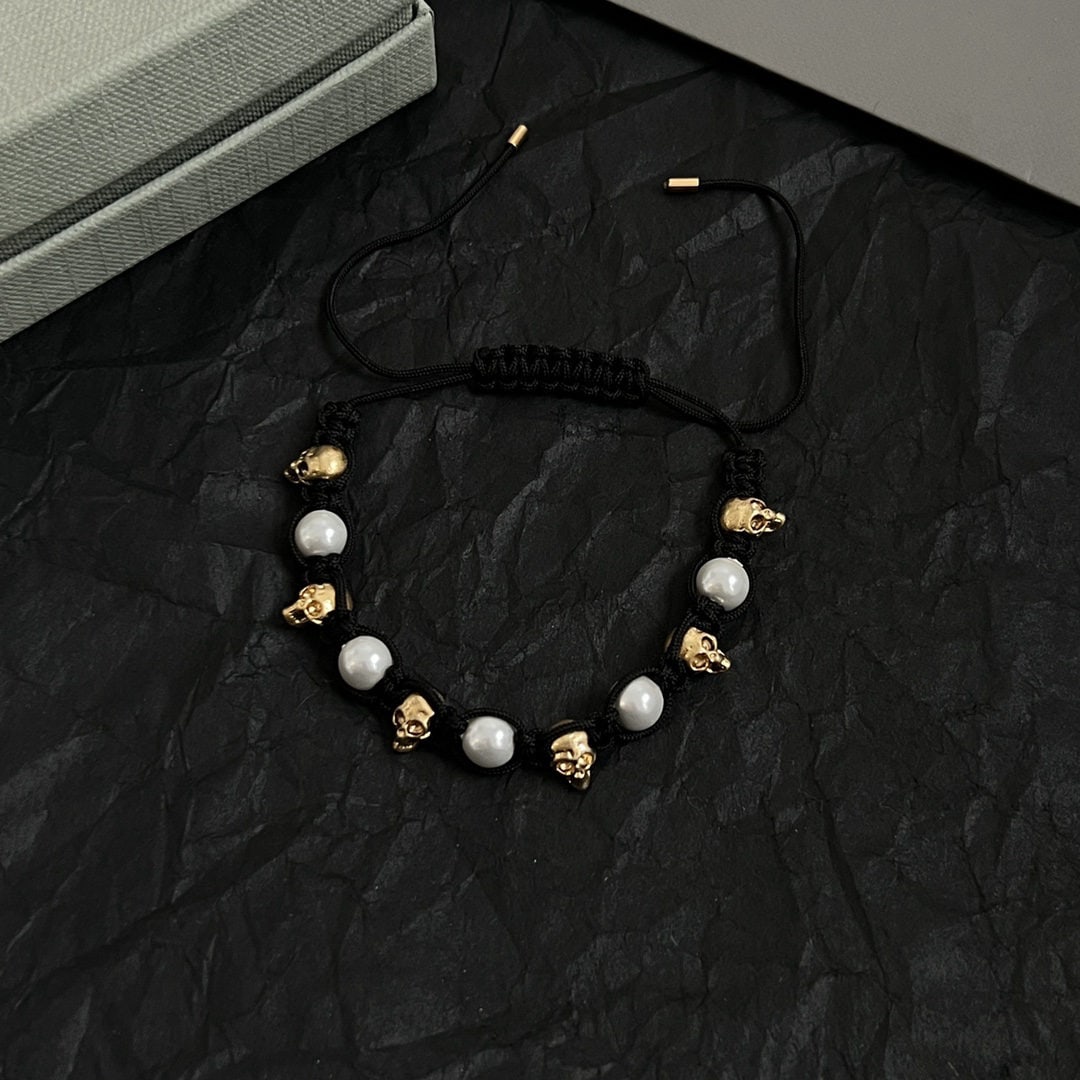 Alexander McQueen: This Alexander McQueen bracelet, an original custom design, embodies a rebellious, flamboyant, and punk aesthetic, yet also harbors an inner yearning for beauty??another interpretation of beauty. We o