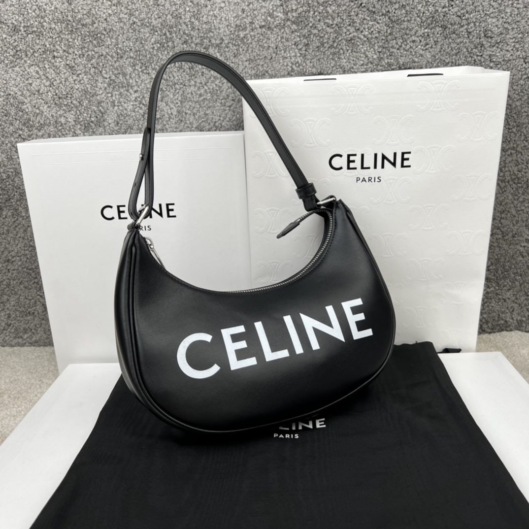 Celine: AVA Smooth Calfskin Leather Handbag, Dimensions: 23x14x7 cm, Calfskin leather, Lining: Calfskin fabric, Can be carried by shoulder or hand, Zip closure, 1 interior flat pocket, Adjustable leather shou