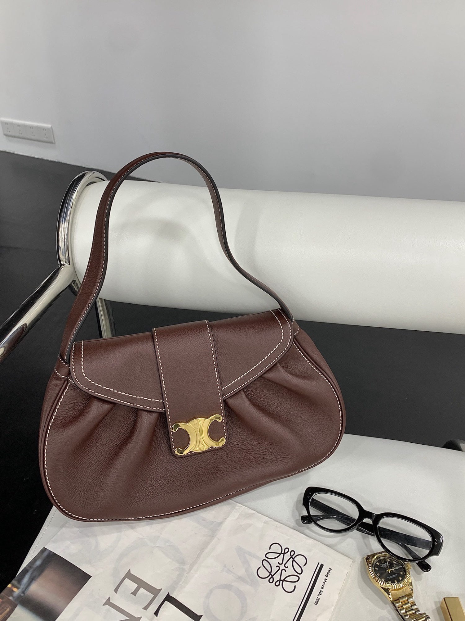 Celine: POLLY Maroon We offer FREE SHIPPING for both domestic and international clients.We accept wire transfer and card payment, for the convenience of international clients' payments, we have local bank