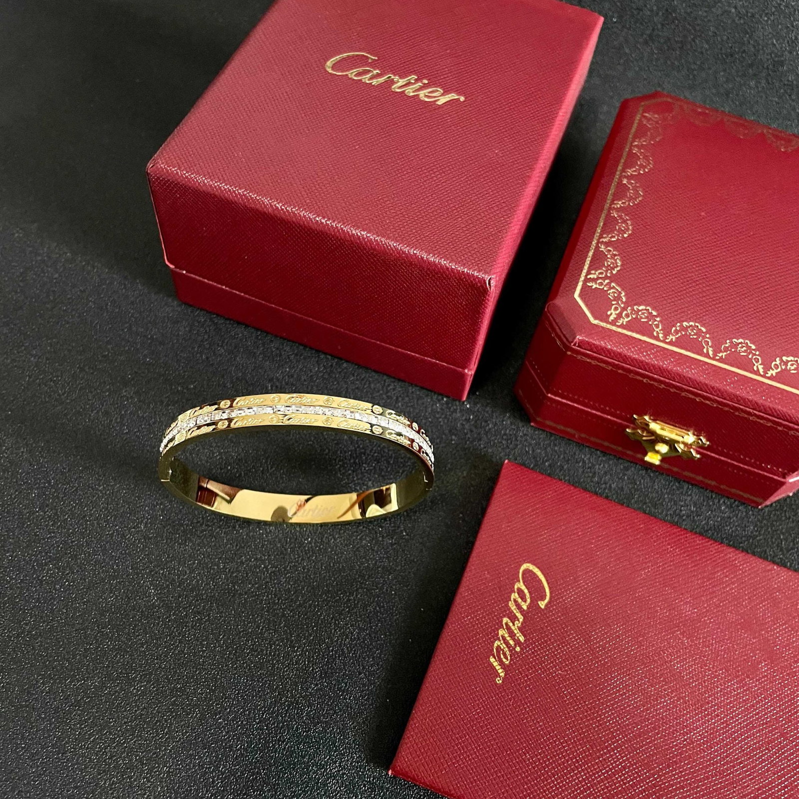 Cartier narrow medium bracelet (1 of 1)