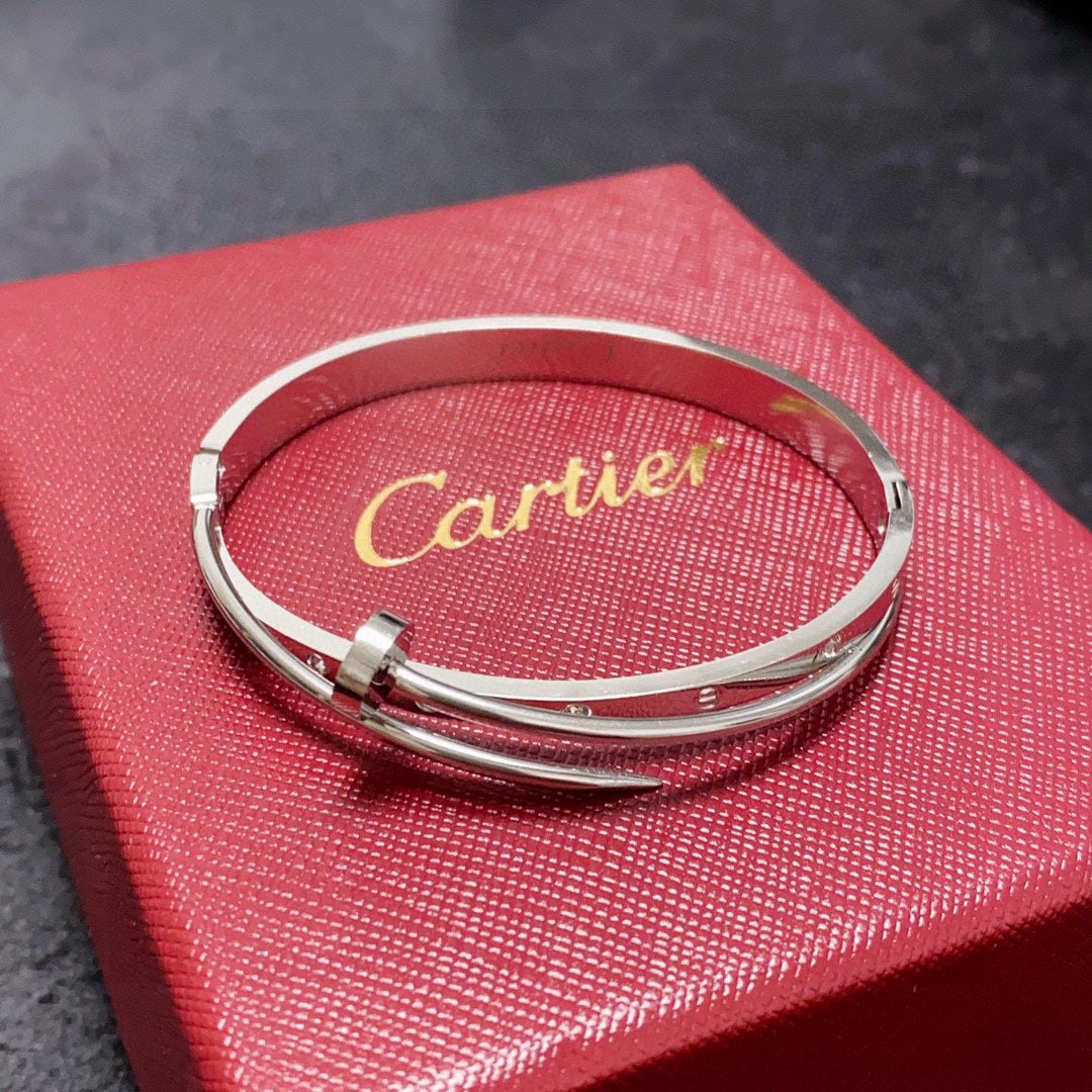 Cartier nail set diamond bracelet (1 of 1)