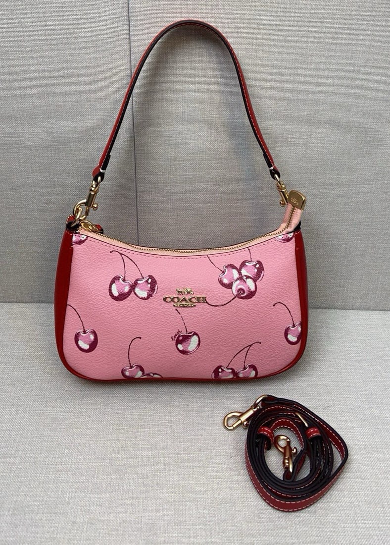 COACH: COACH Red Cherry Print Bag, C B290, COACH Sales Assistant - Cherry Size 24 x 15 x 7 We offer FREE SHIPPING for both domestic and international clients.We accept wire transfer and card payment, for the