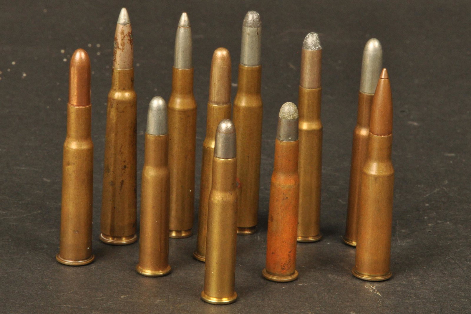 Cartridge Collection: Sold as drawer lots. This drawer # 243 consists of 11 asst. WRA CF incl. .30 WCF, 7.62 mm, .280 Ross