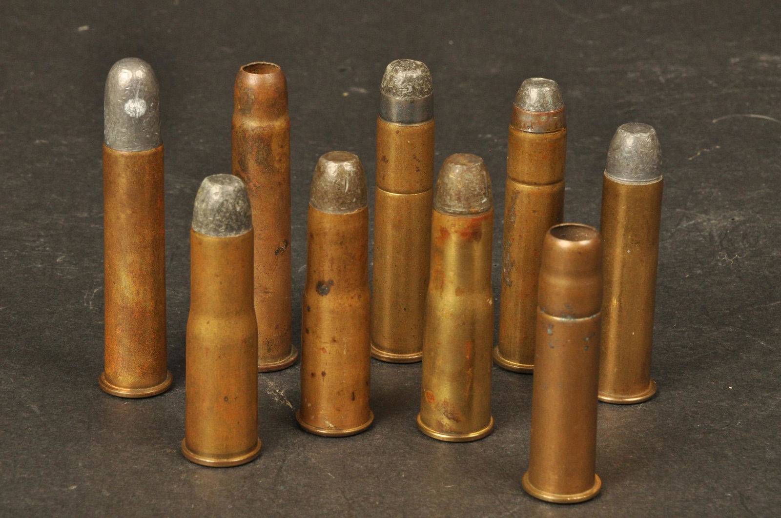Cartridge Collection: Sold as drawer lots. This drawer # 245 consists of 9 asst. WRA CF incl. .45-60, .45-70, .45-75 cal.