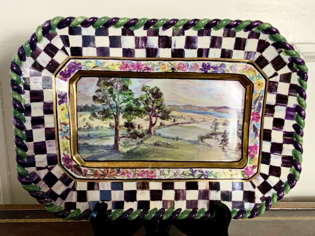 VINTAGE MACKENZIE CHILDS TRAY (1 of 3)