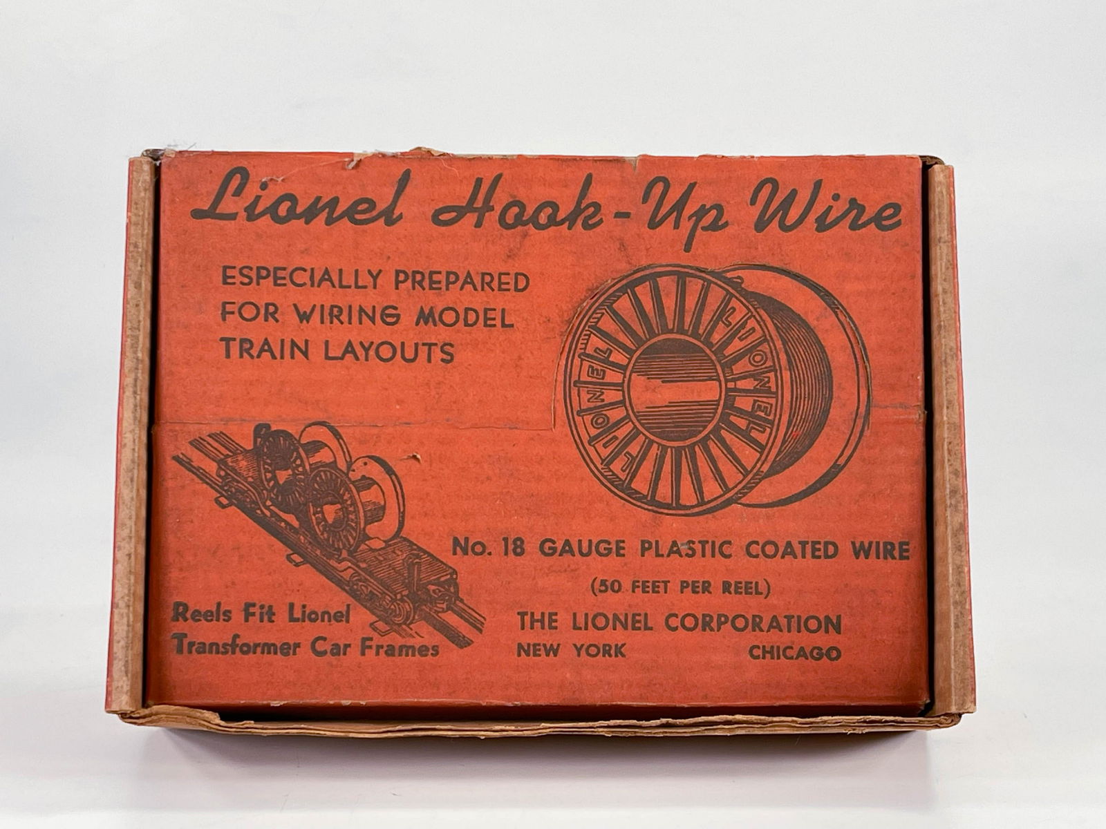 Lionel Postwar #40 Cable Reels Box only, with inserts (1 of 7)
