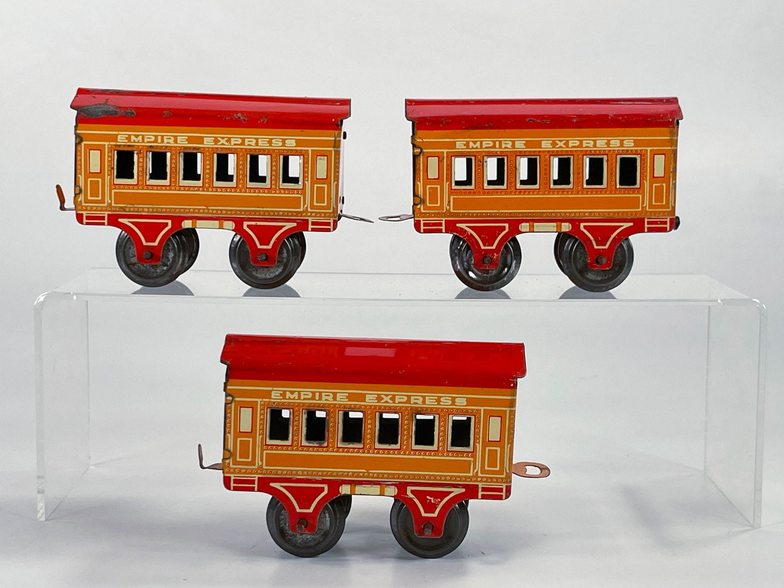 American Flyer Prewar Orange Litho Empire Express Three (1 of 6)