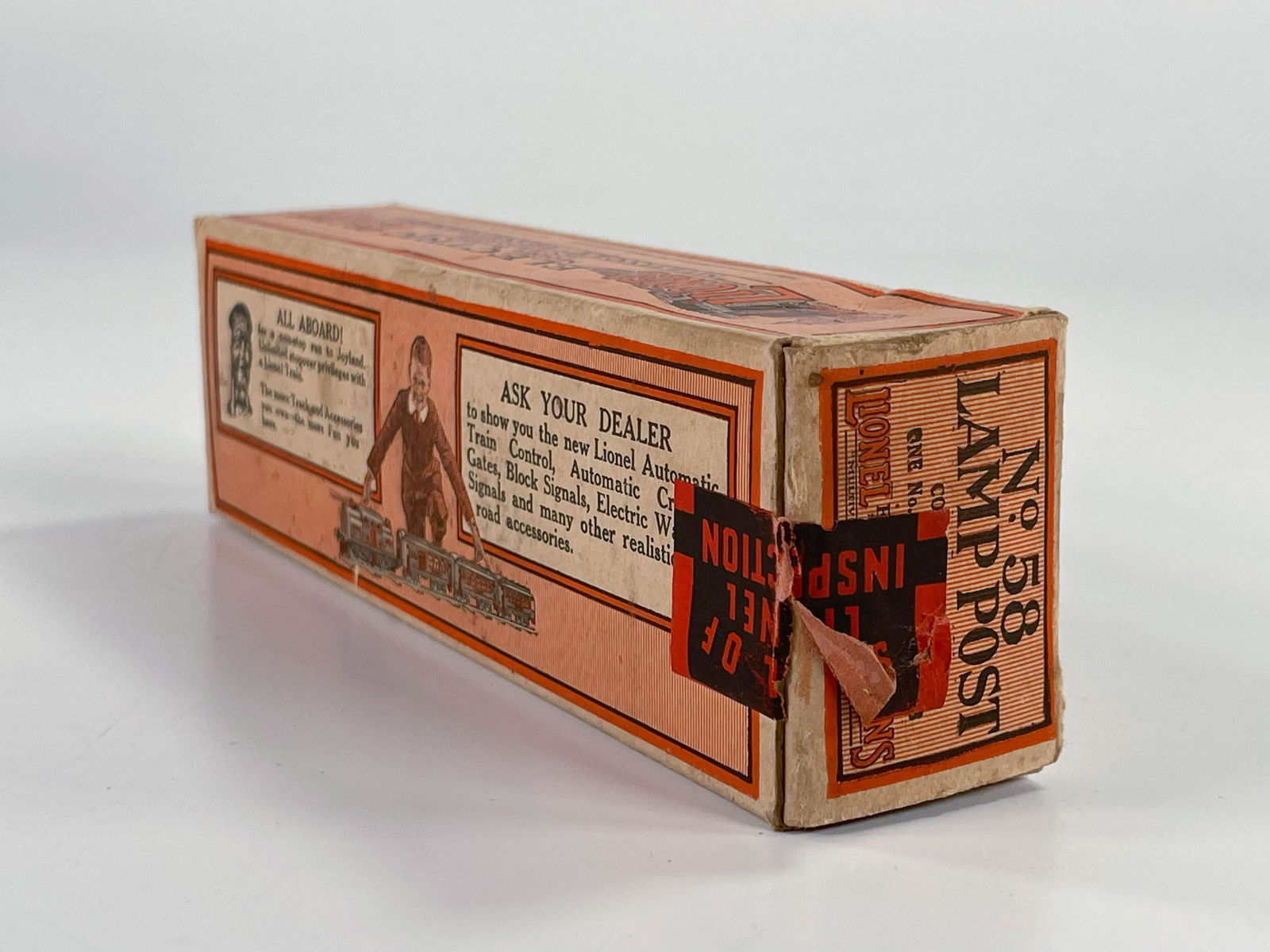 Lionel Prewar #58 Lamp Post Original Box Only (1 of 6)