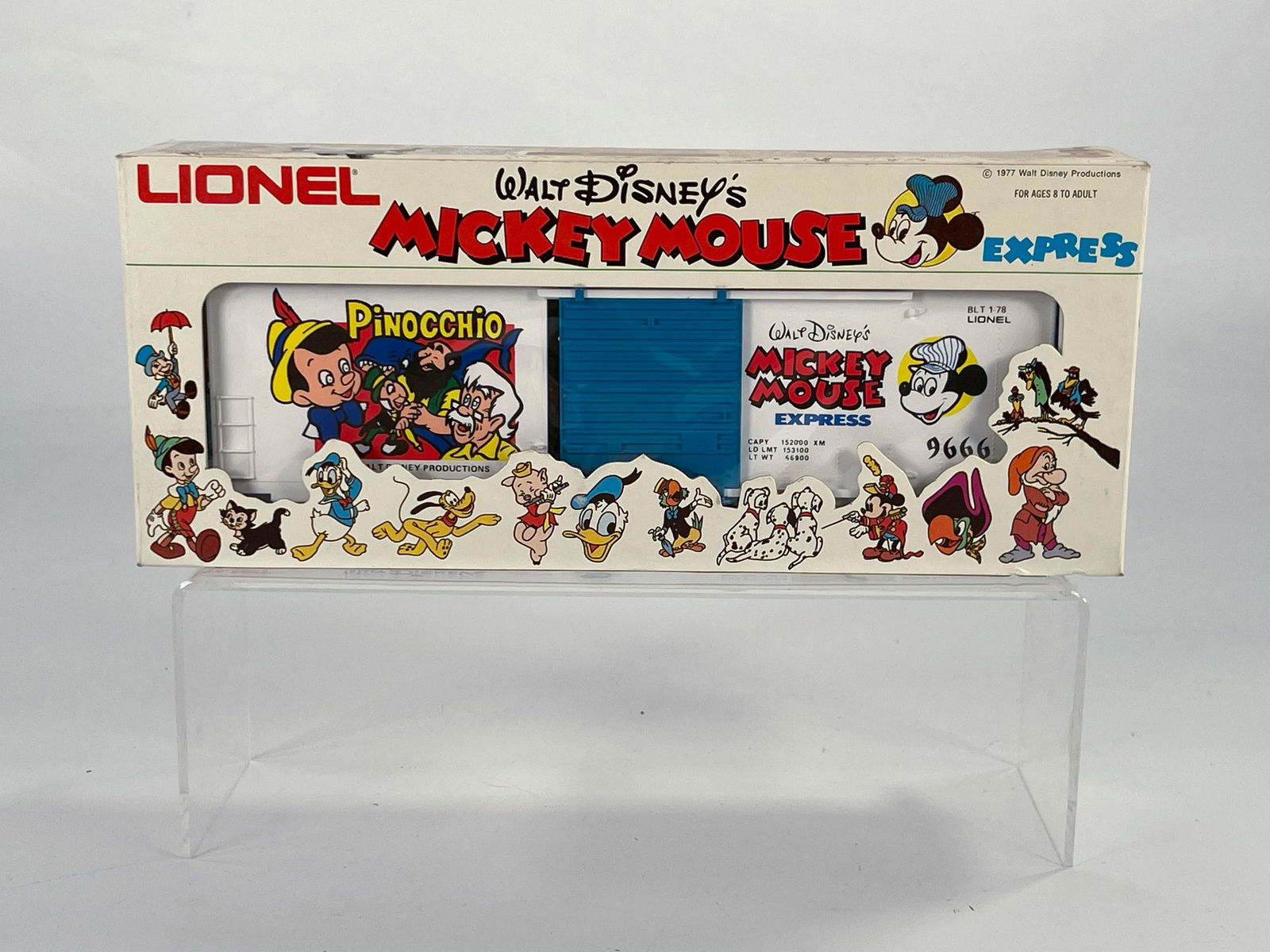 MPC Lionel #6-9666 Mickey Mouse Pinocchio Car, with (1 of 6)