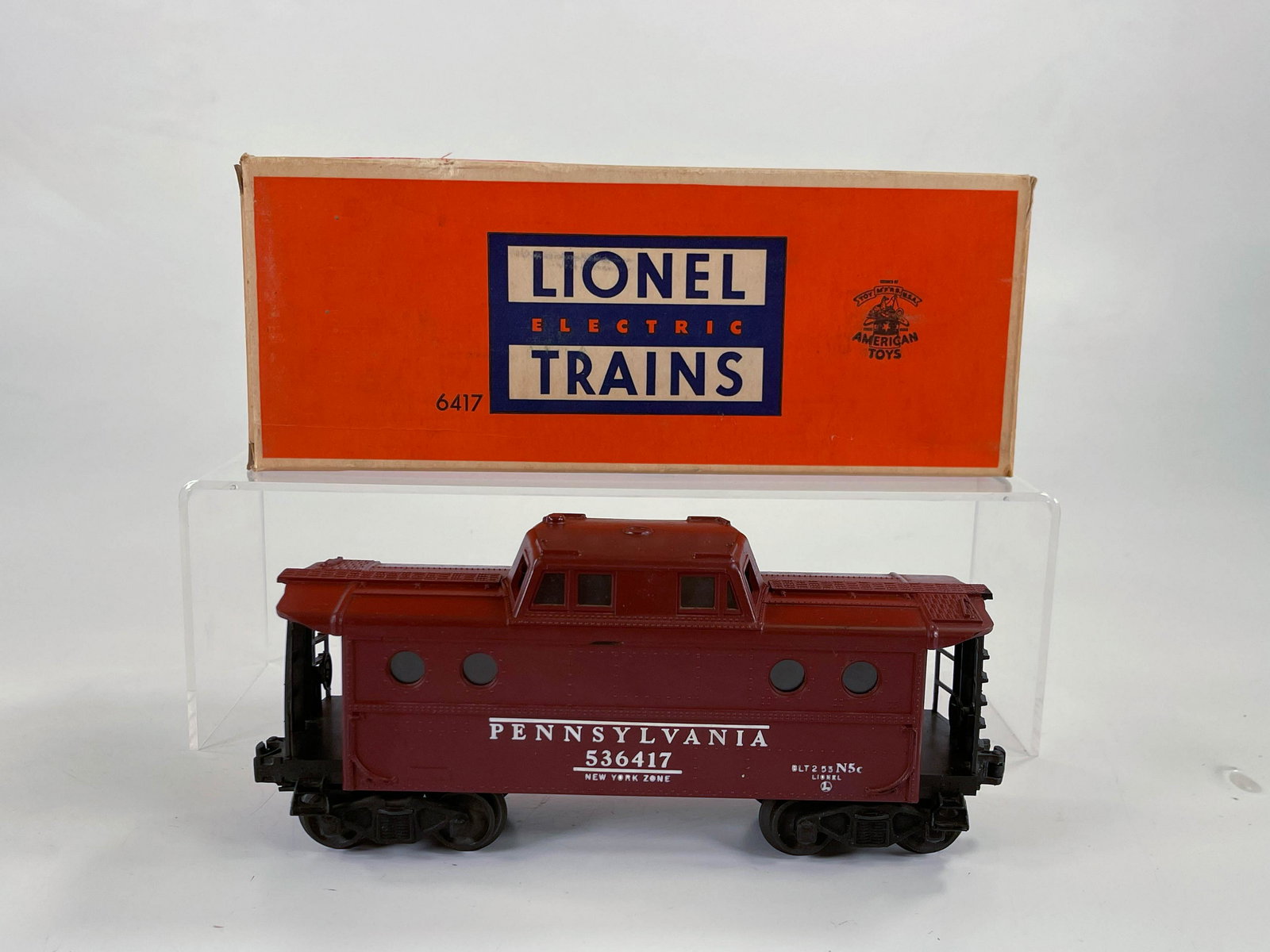 Lionel #6417 Tuscan Caboose with New York Zone and (1 of 12)