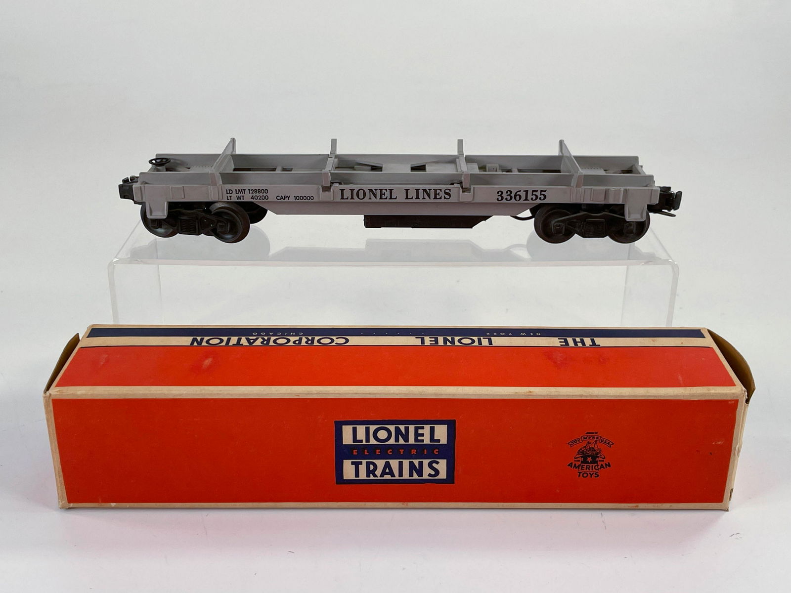 Lionel #3361X Operating Lumber Car, with Original Box, (1 of 11)