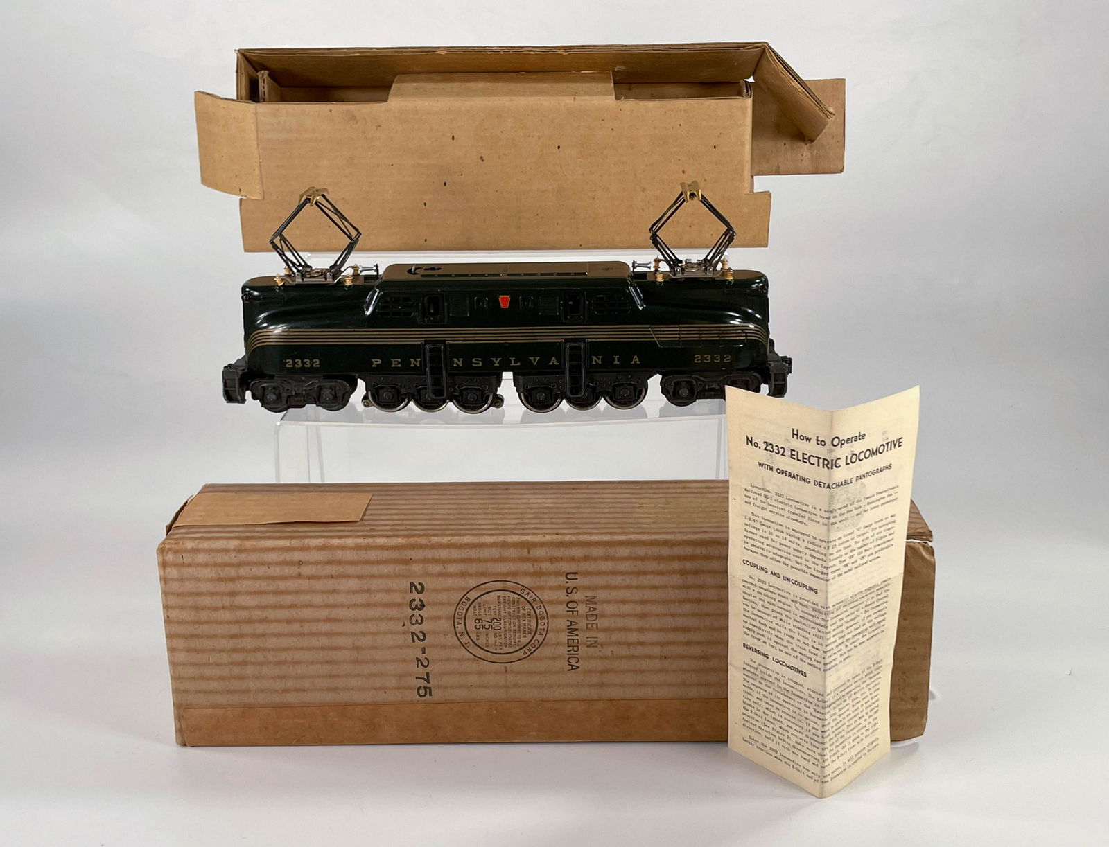 Lionel #2332 Green GG1, with Original Box/Liner and (1 of 17)