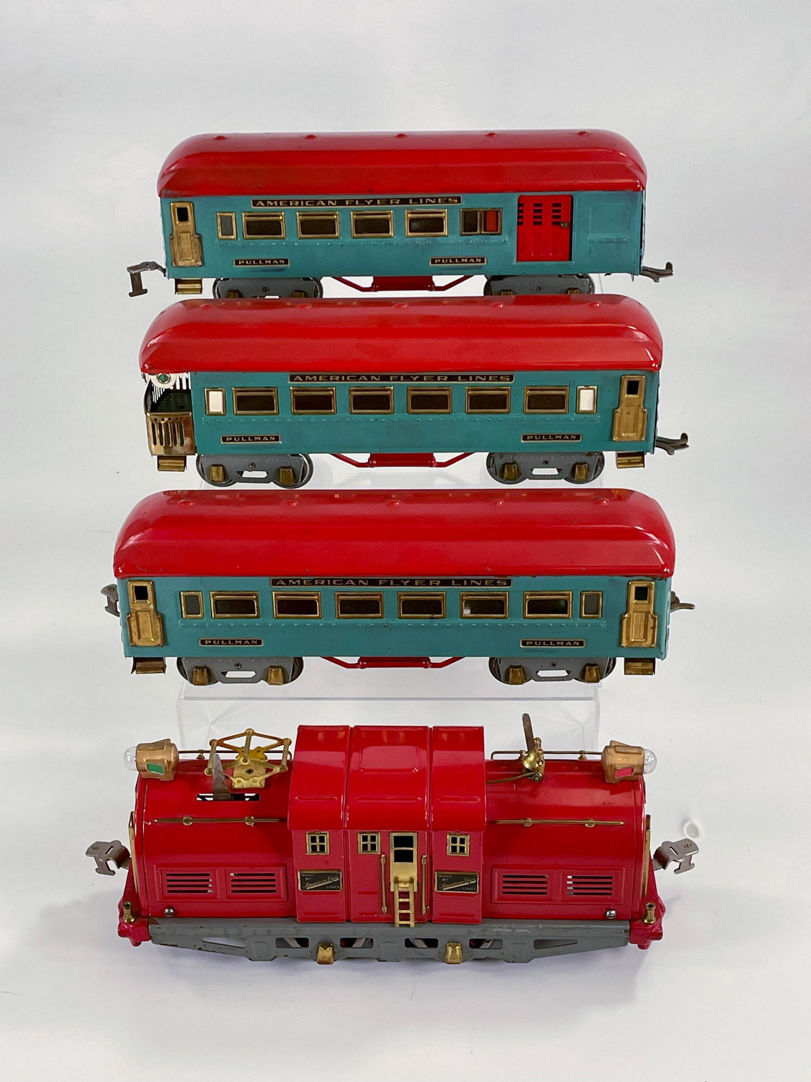 American Flyer Prewar Wide Gauge Lone Scout Set, with (1 of 19)