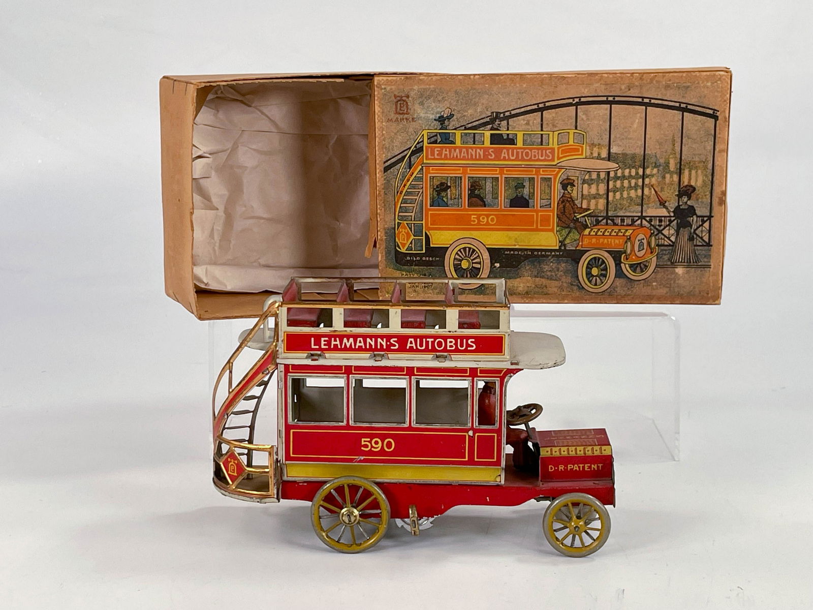 Lehmann.S #590 Auto Bus, with Original Box, with #590 (1 of 12)