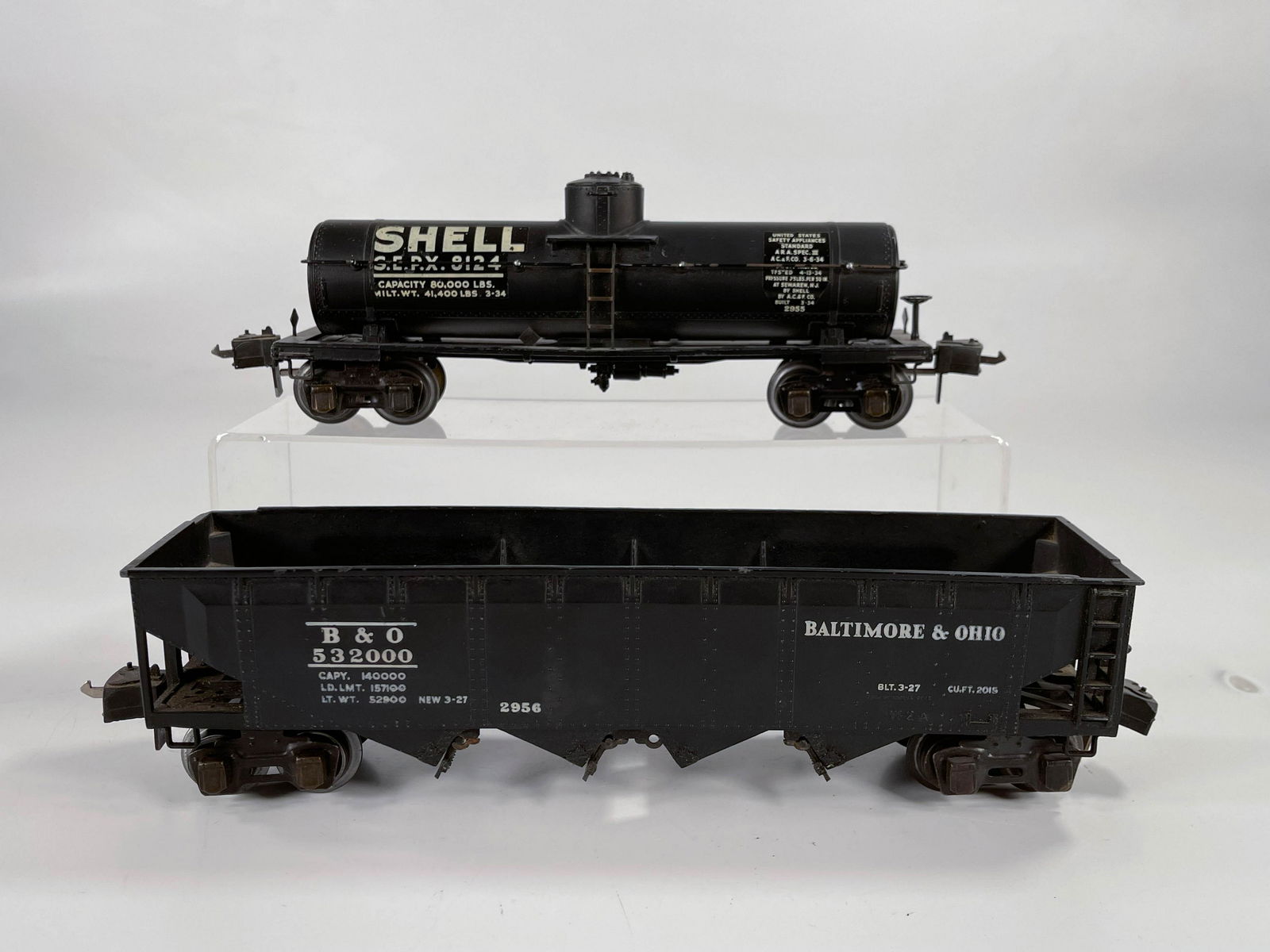 Lionel Prewar O Gauge #2956 Semi Scale Hopper and #2955 (1 of 5)