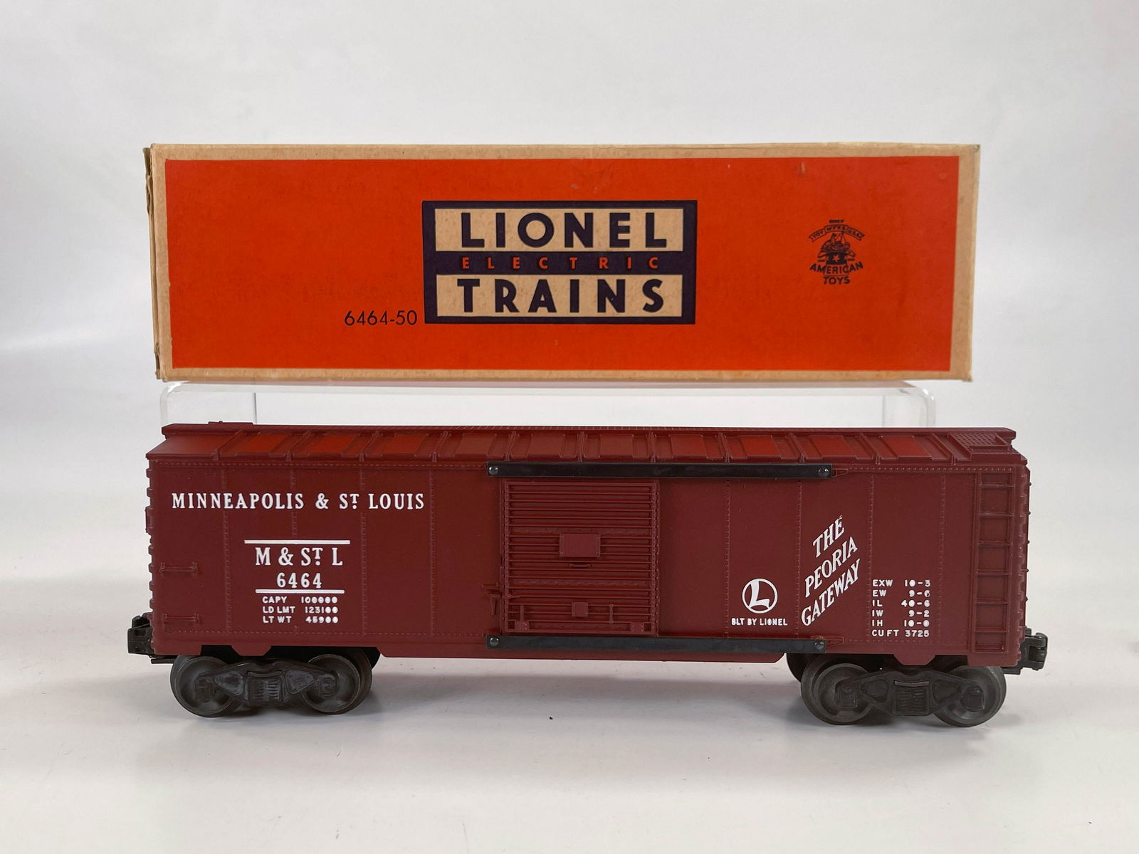 Lionel Postwar #6464-50 Minneapolis & St. Paul Box Car (1 of 10)