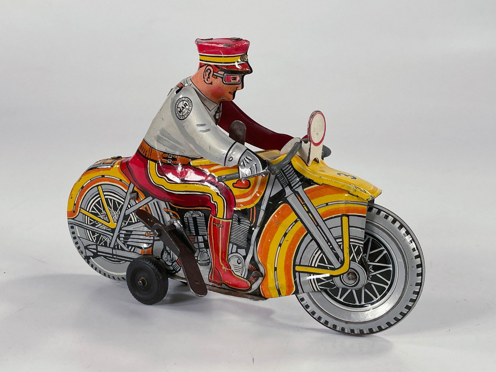 MARX Toy motorcycle rider wind up (1 of 6)
